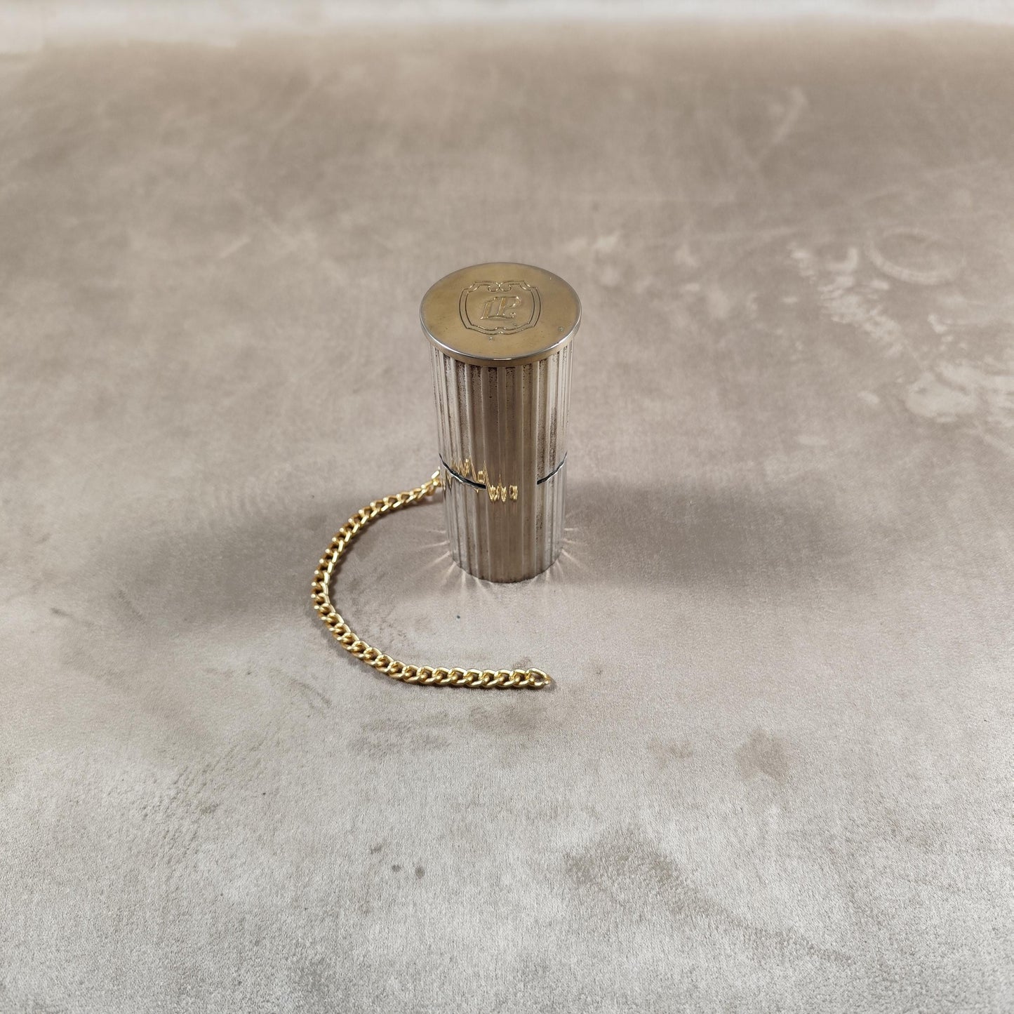 Bouchon stoppeur pour bouteille de Champagne Laurent-Perrier en métal argenté Made in France Vintage 1970