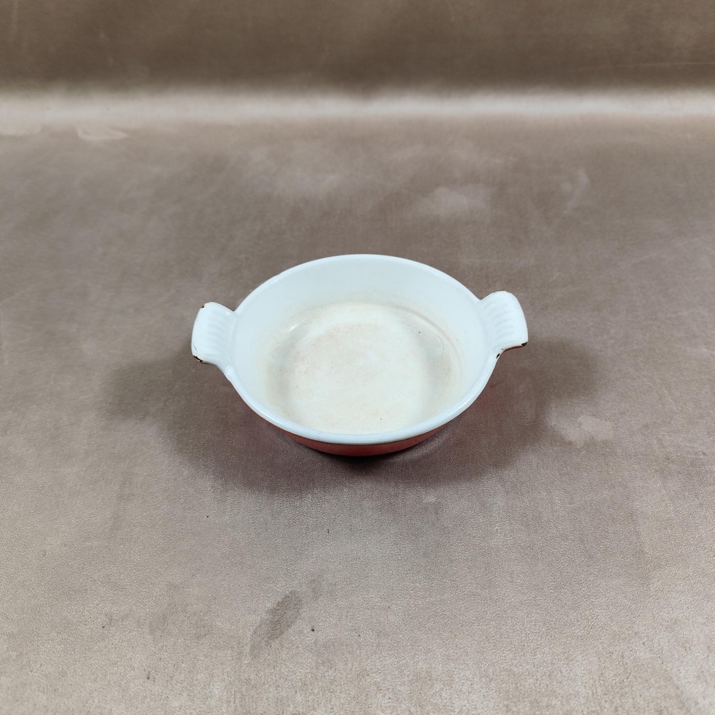 Plat en fonte orange Le Creuset Made in France Vintage 1980