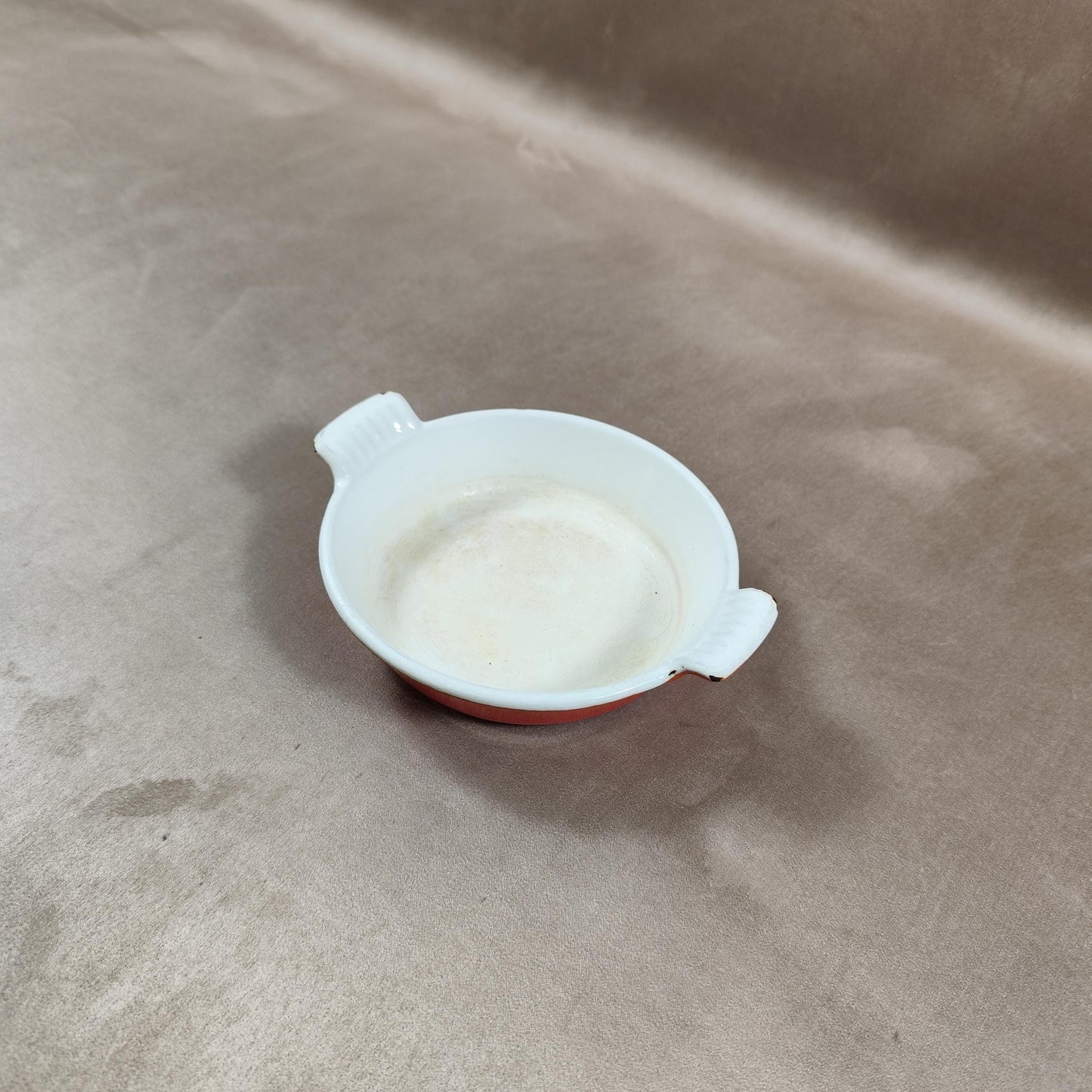 Plat en fonte orange Le Creuset Made in France Vintage 1980