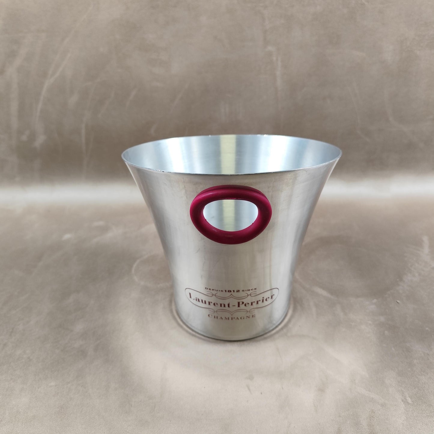 Seau à Champagne en aluminium Laurent-Perrier par Argit Made in France Vintage 1990