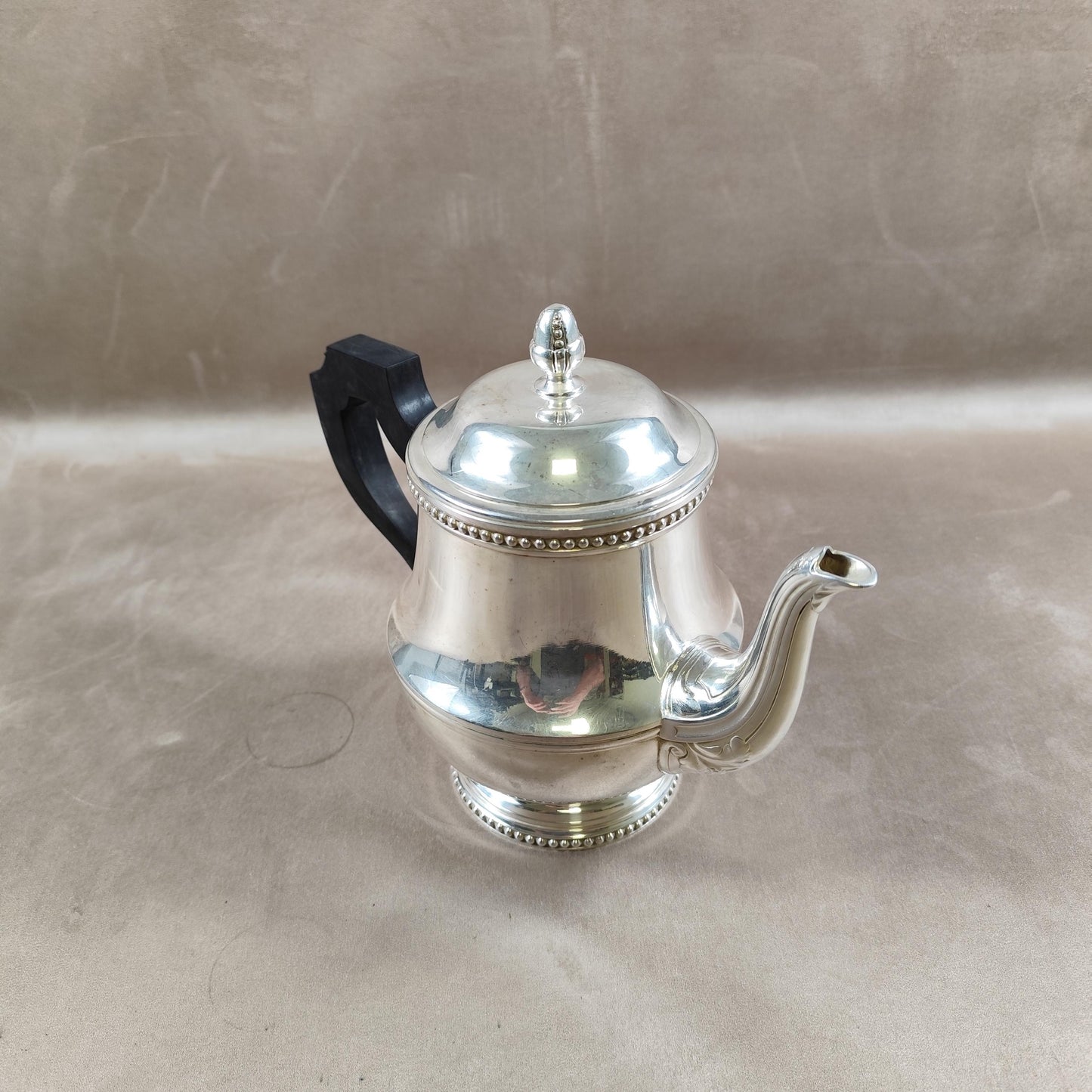 Théière verseuse en métal argenté Ercuis Made in France 1900