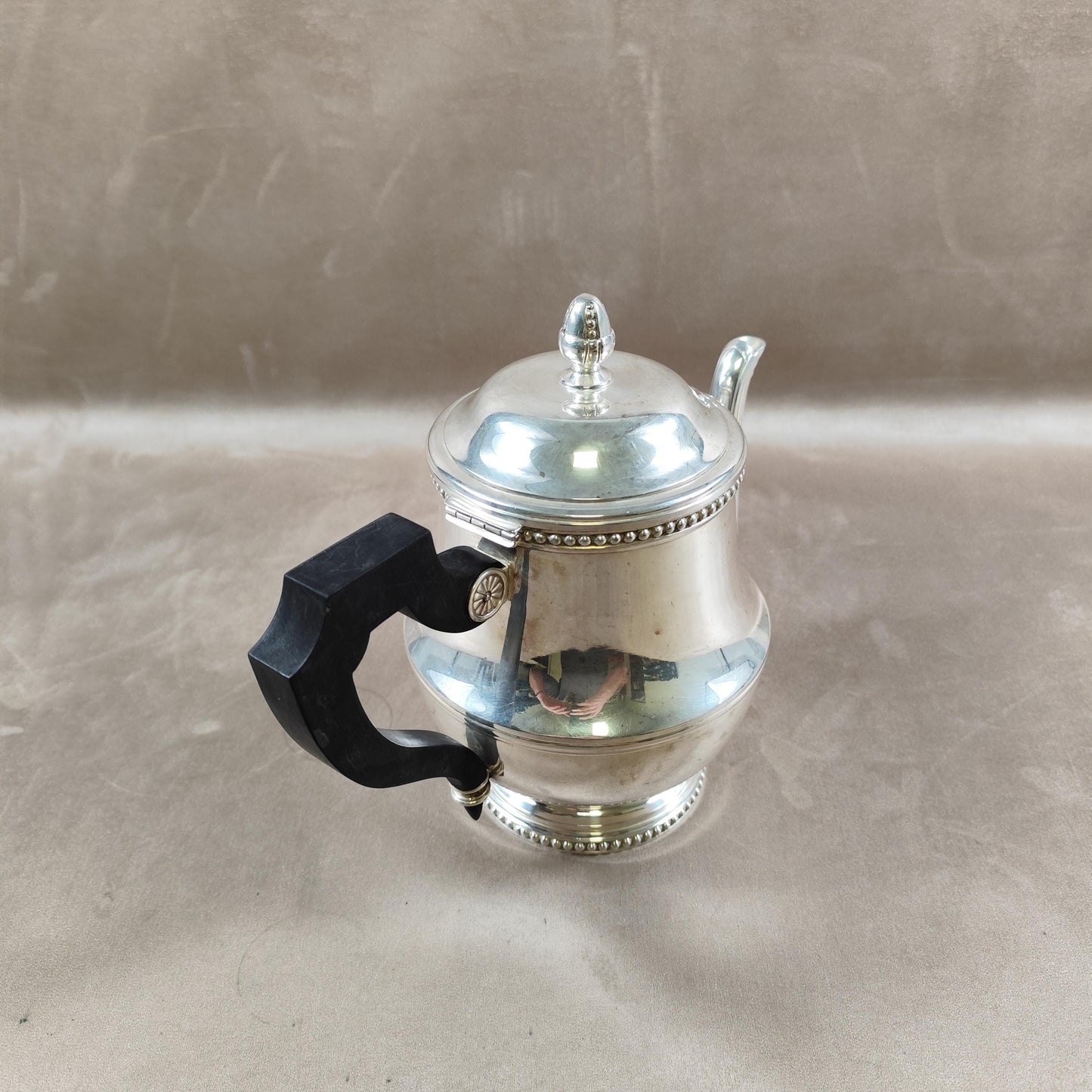 Théière verseuse en métal argenté Ercuis Made in France 1900