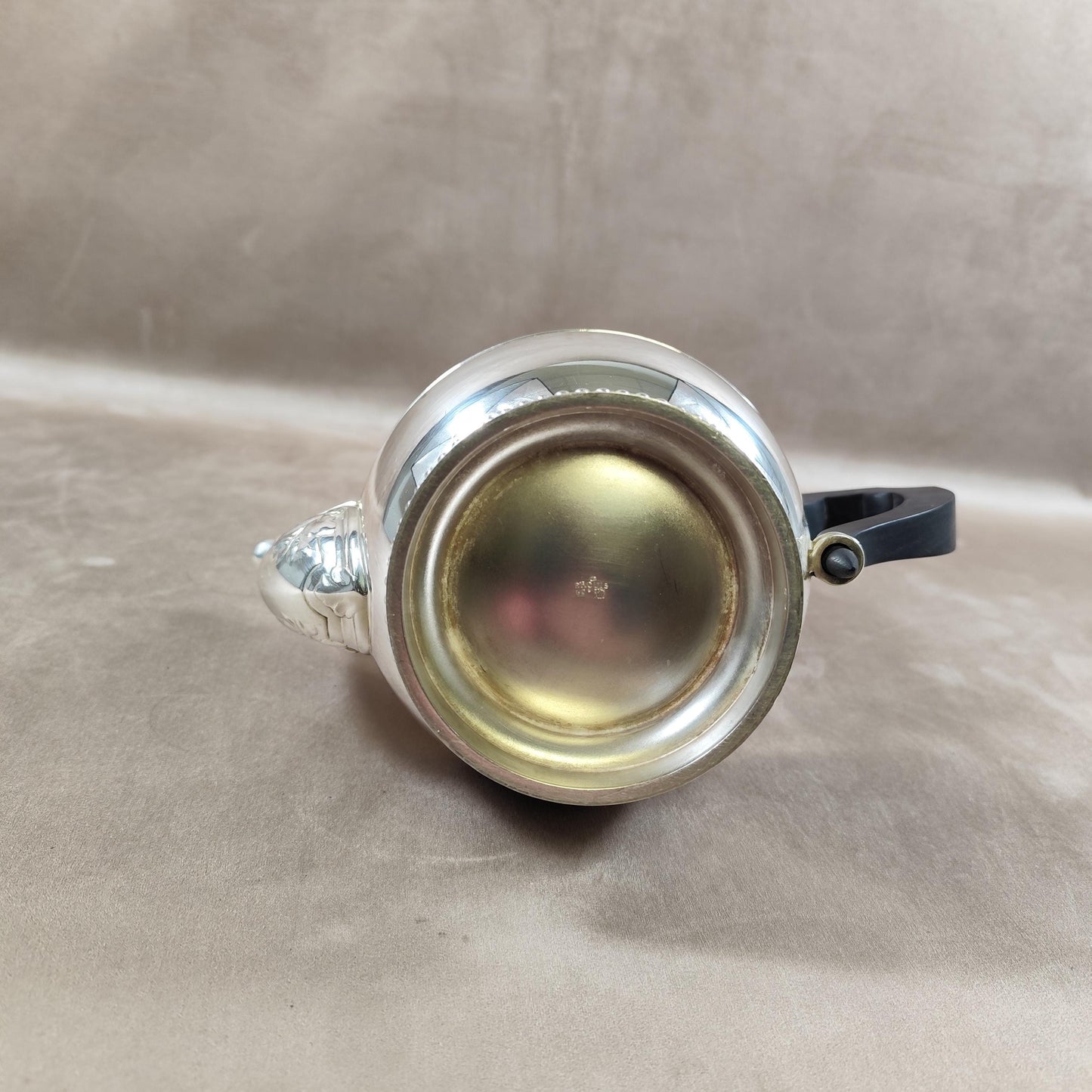 Théière verseuse en métal argenté Ercuis Made in France 1900