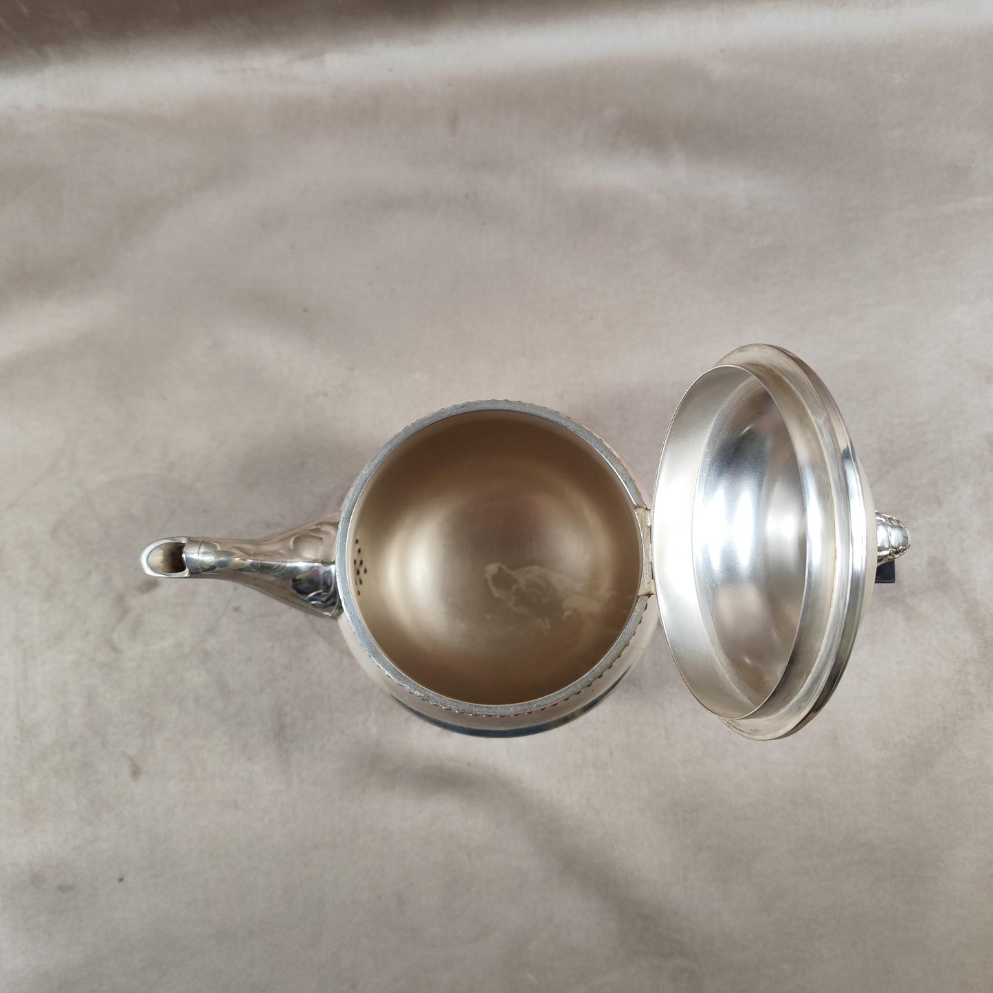 Théière verseuse en métal argenté Ercuis Made in France 1900