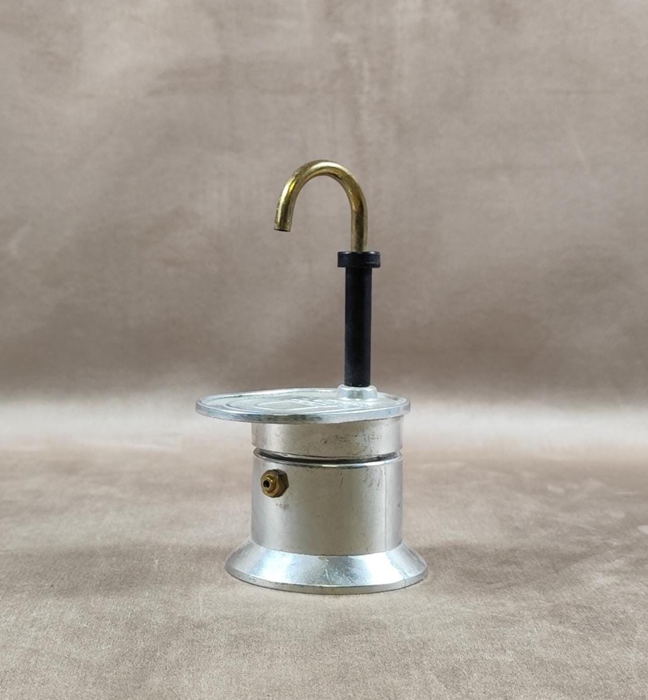 Cafetière Tazza Mini Express pour expresso en acier design par L.Bialetti Made in Italy Vintage 1970