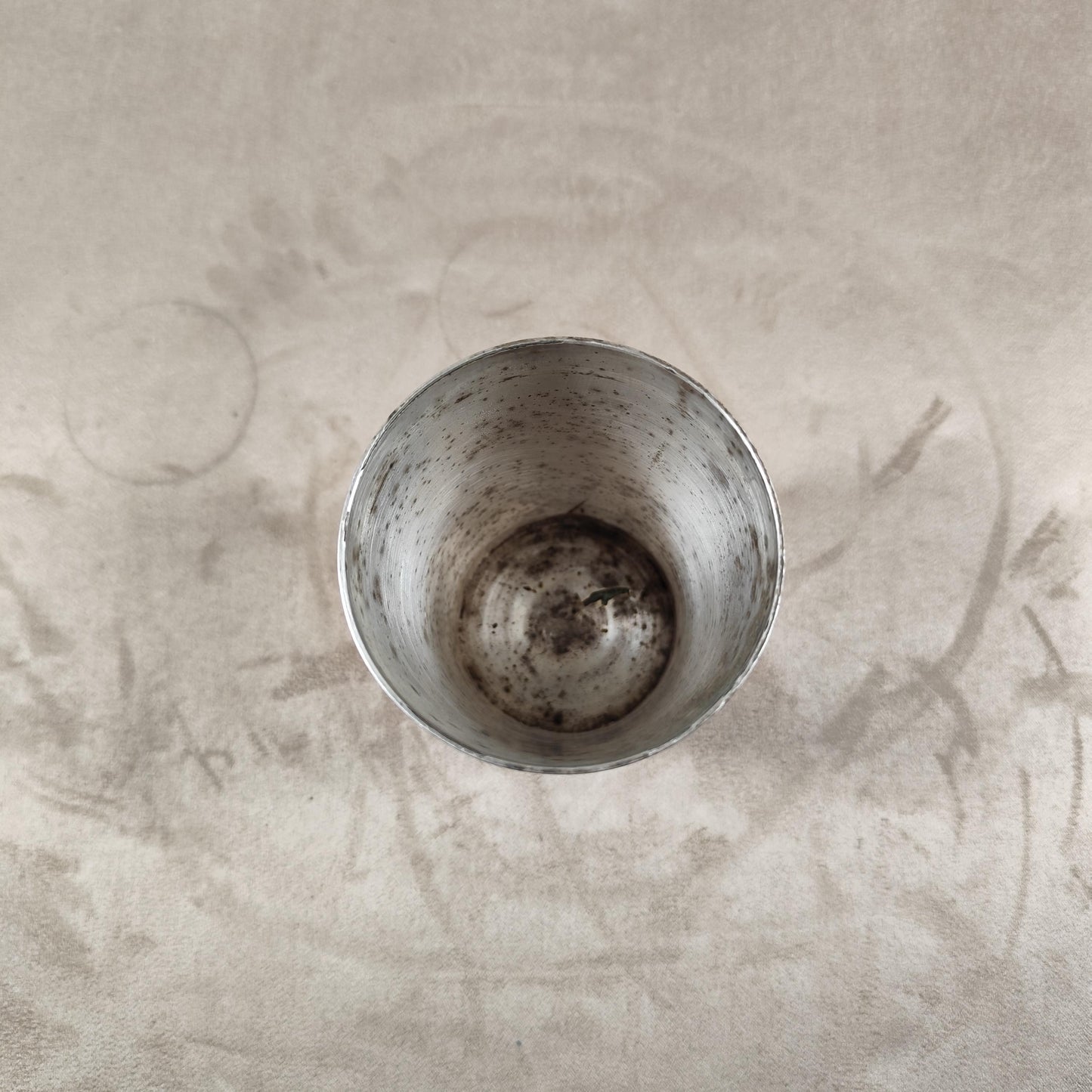 Timbale de baptême Halphen par Christofle en métal argenté Poinçon d'orfèvre Made in France Vintage 1950