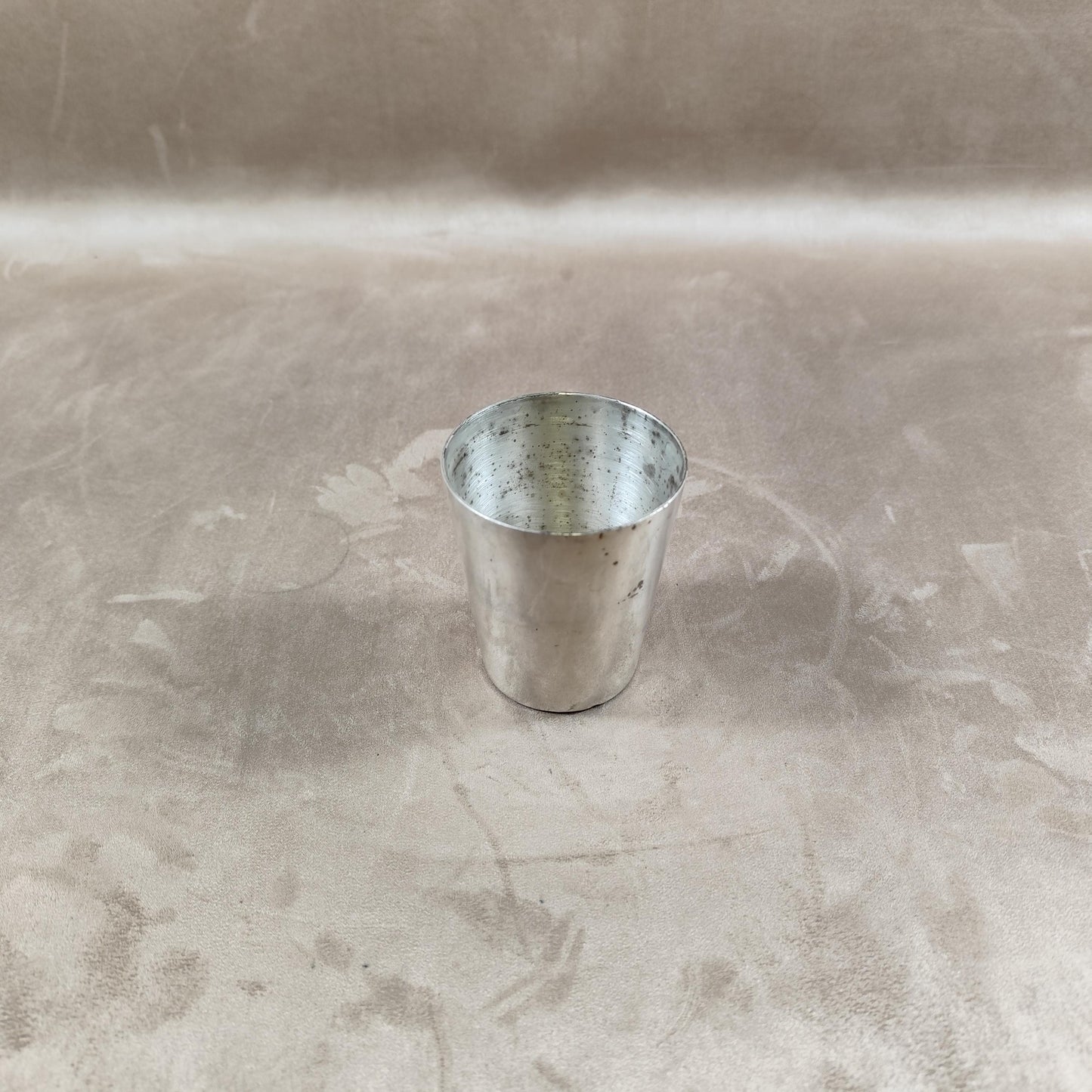 Timbale de baptême Halphen par Christofle en métal argenté Poinçon d'orfèvre Made in France Vintage 1950