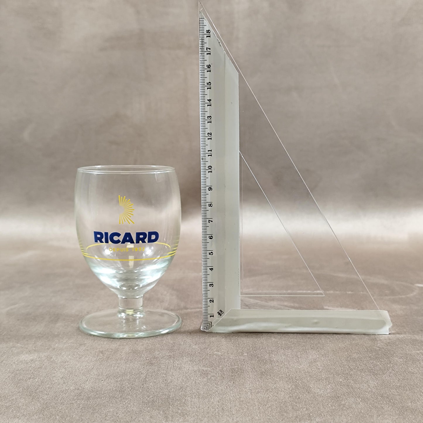 Lot de 6 verres ballon Ricard vintage | Verres à pastis bistrot du Sud | Collection apéritif rétro | Made in France années 90