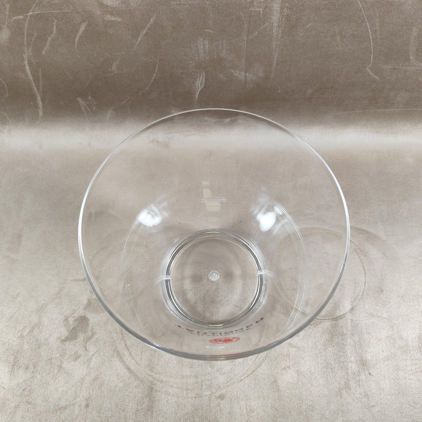 Seau à Champagne TAITTINGER Seau Transparent Plastique Maison Taittinger Reims Bar Vintage