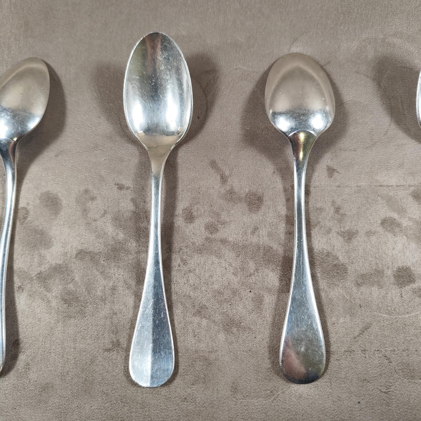 Ensemble de 6 cuillères Christofle vintage  Métal argenté - Modèle Uniplat