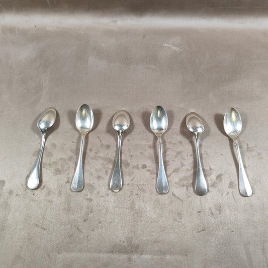 Ensemble de 6 cuillères Christofle vintage  Métal argenté - Modèle Uniplat