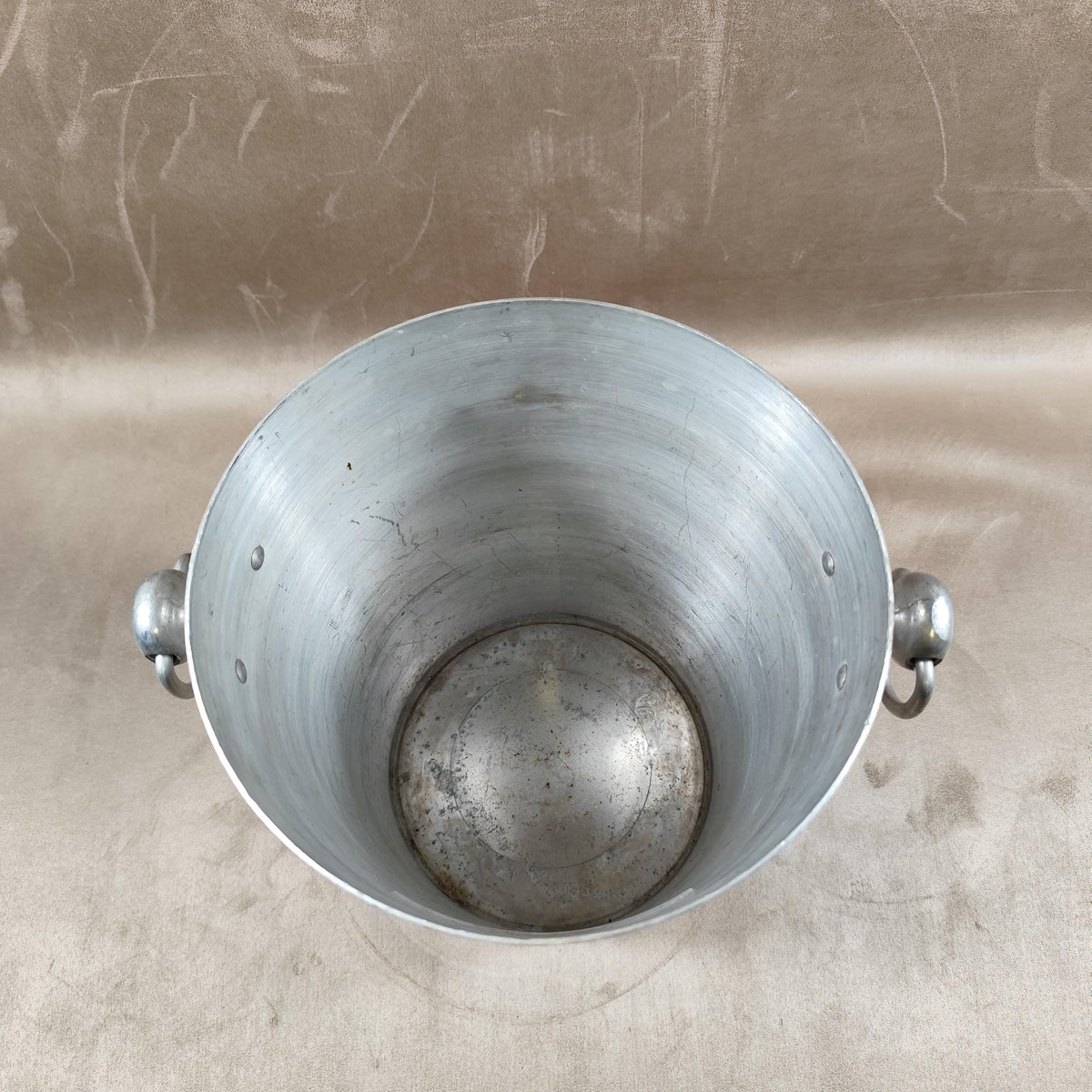 Seau à champagne Laurent Perrier en aluminium Vintage Reims 1960