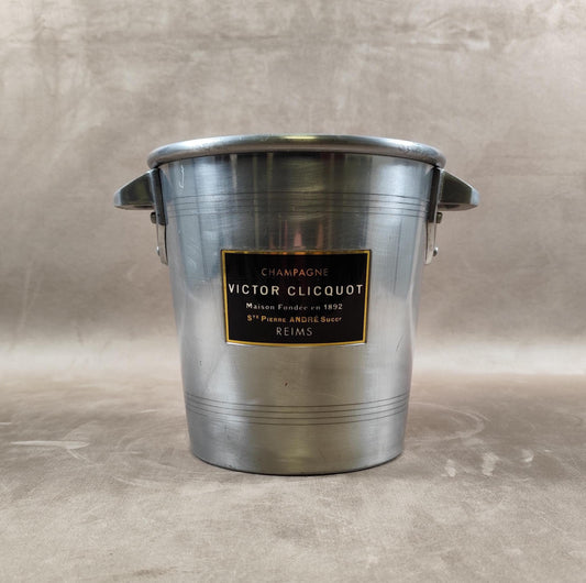 Seau à champagne Victor Clicquot en aluminium Reims Vintage