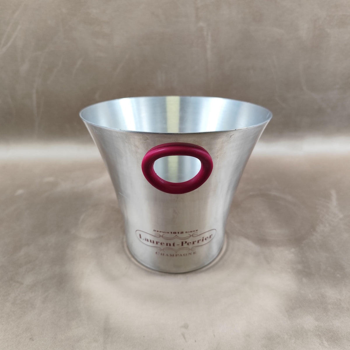 Seau à champagne Laurent-Perrier vintage en aluminium par Argit