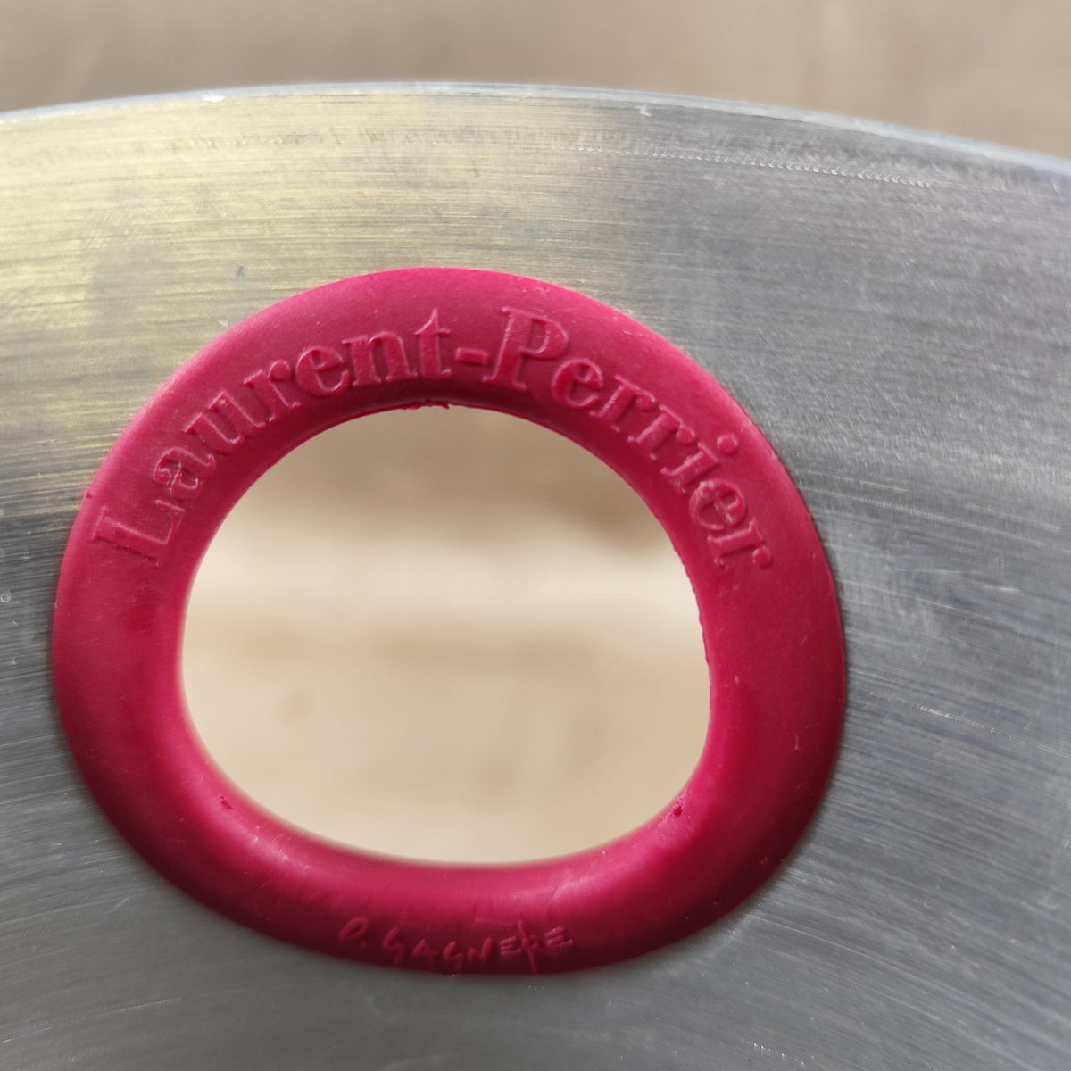 Seau à champagne Laurent-Perrier vintage en aluminium par Argit