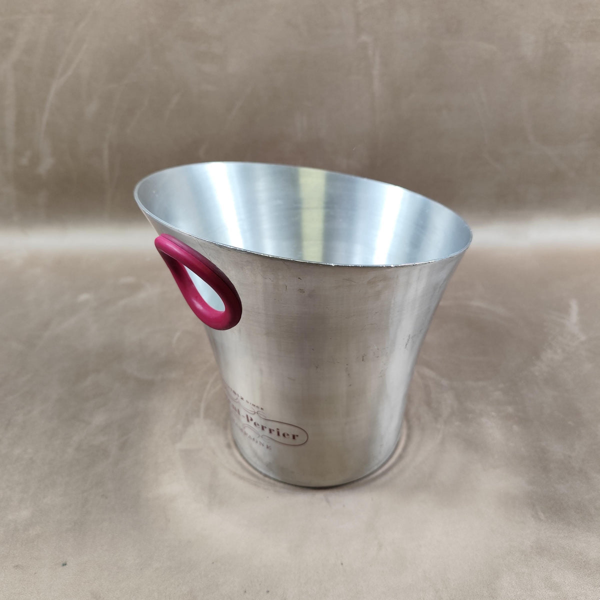 Seau à champagne Laurent-Perrier en métal argenté Modèle Argit Vintage