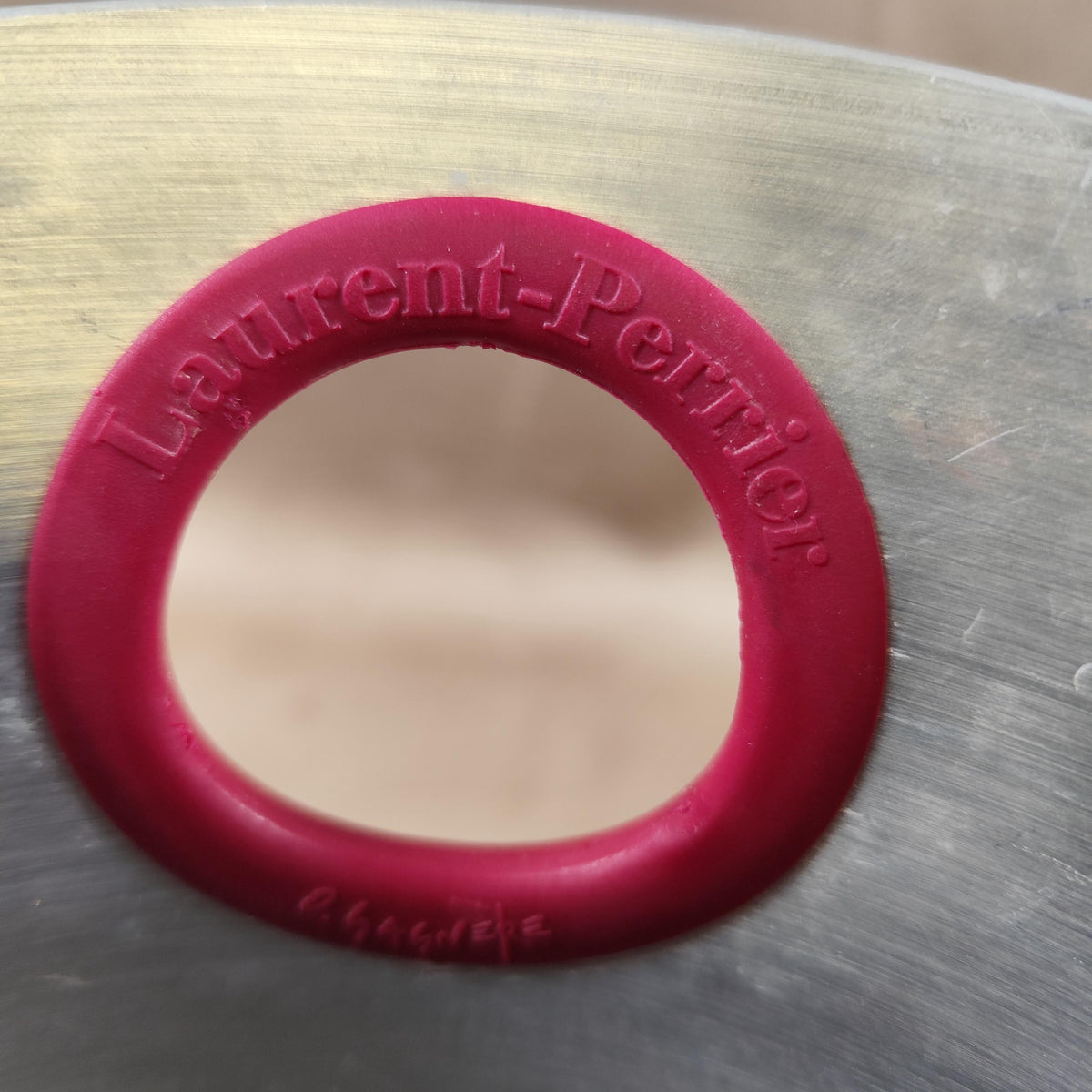 Seau à champagne Laurent-Perrier en métal argenté Modèle Argit Vintage