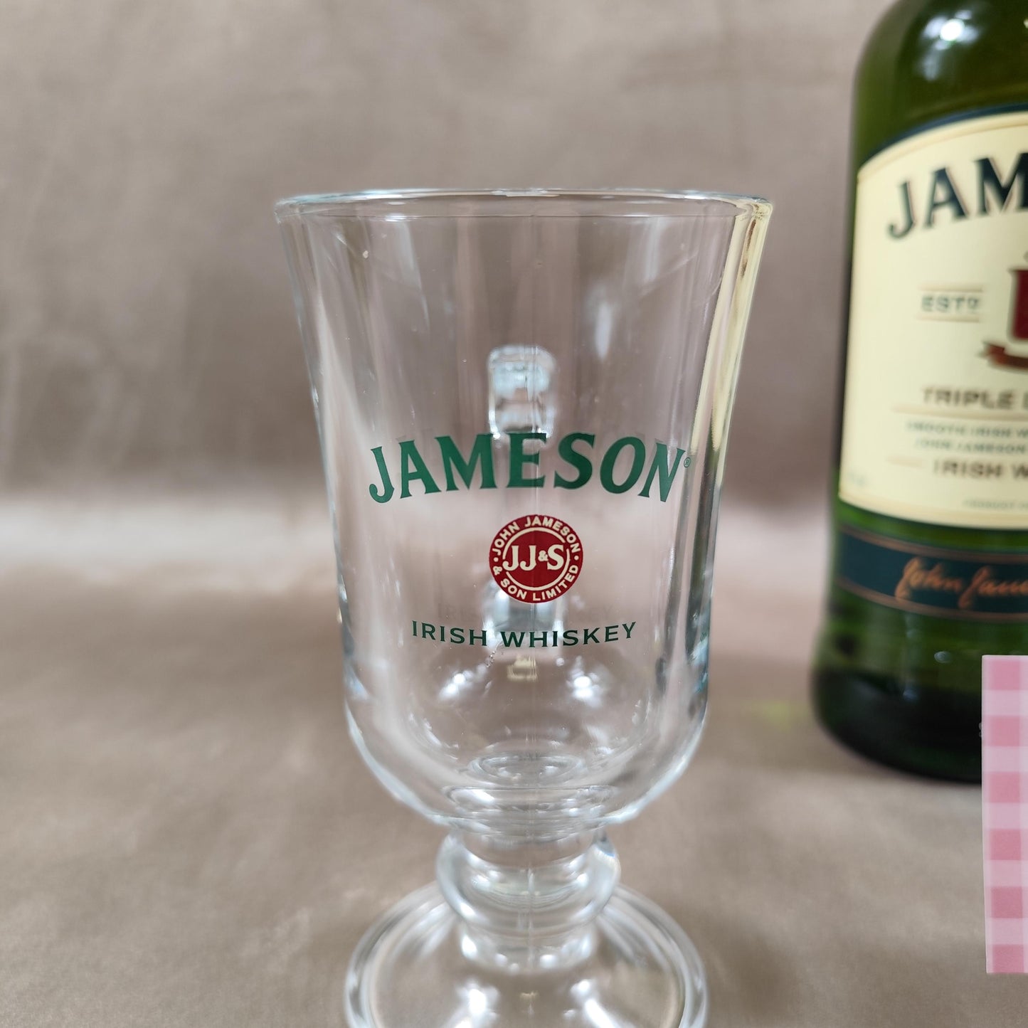 Lot de 2 verres à Irish Coffee Jameson Verres publicitaires whisky Vintage