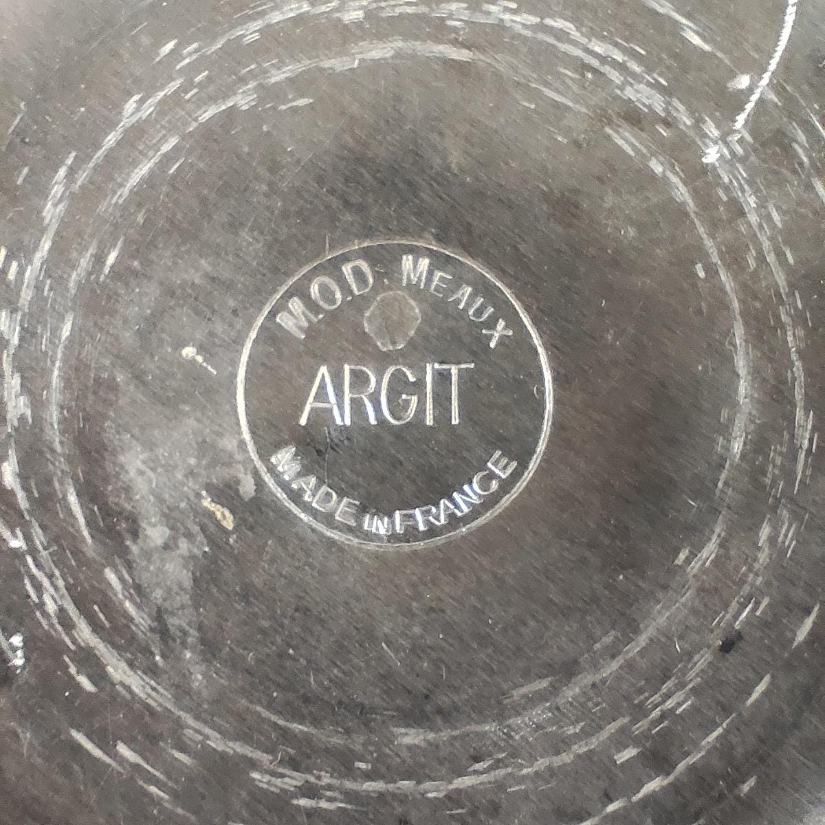 Seau à champagne Henri Abelé «Le Sourire de Reims» Modèle Argit Meaux Vintage