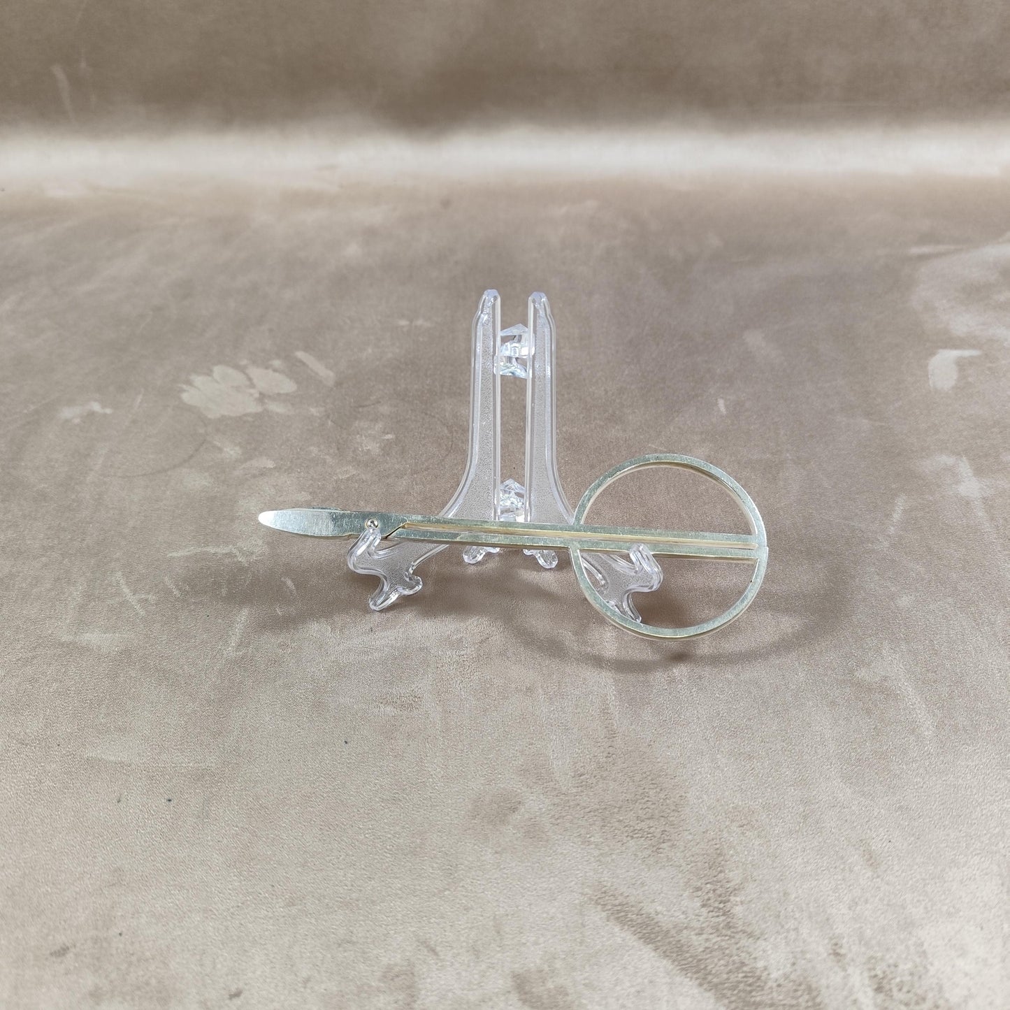 Ciseaux à raisins en métal argenté Christofle Design Lino Sabattini Vintage années 1970