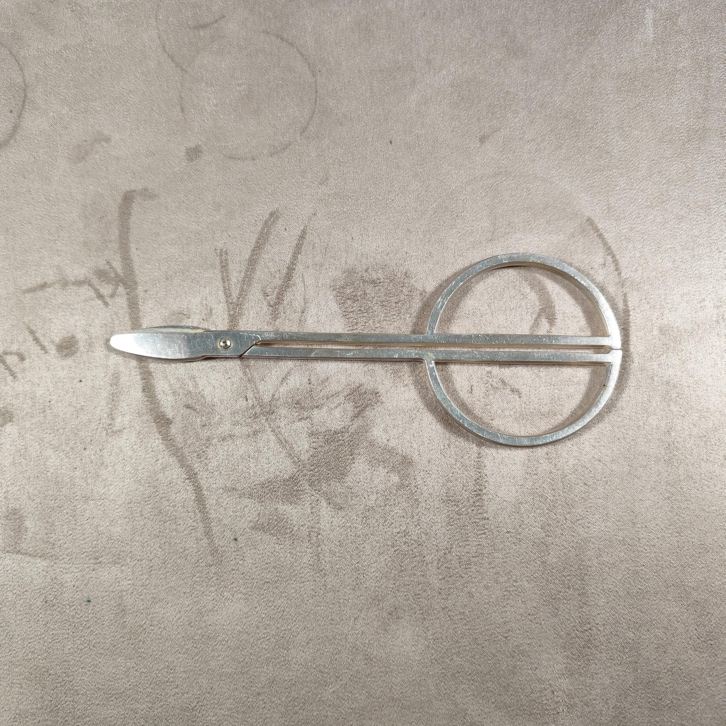 Ciseaux à raisins en métal argenté Christofle Design Lino Sabattini Vintage années 1970