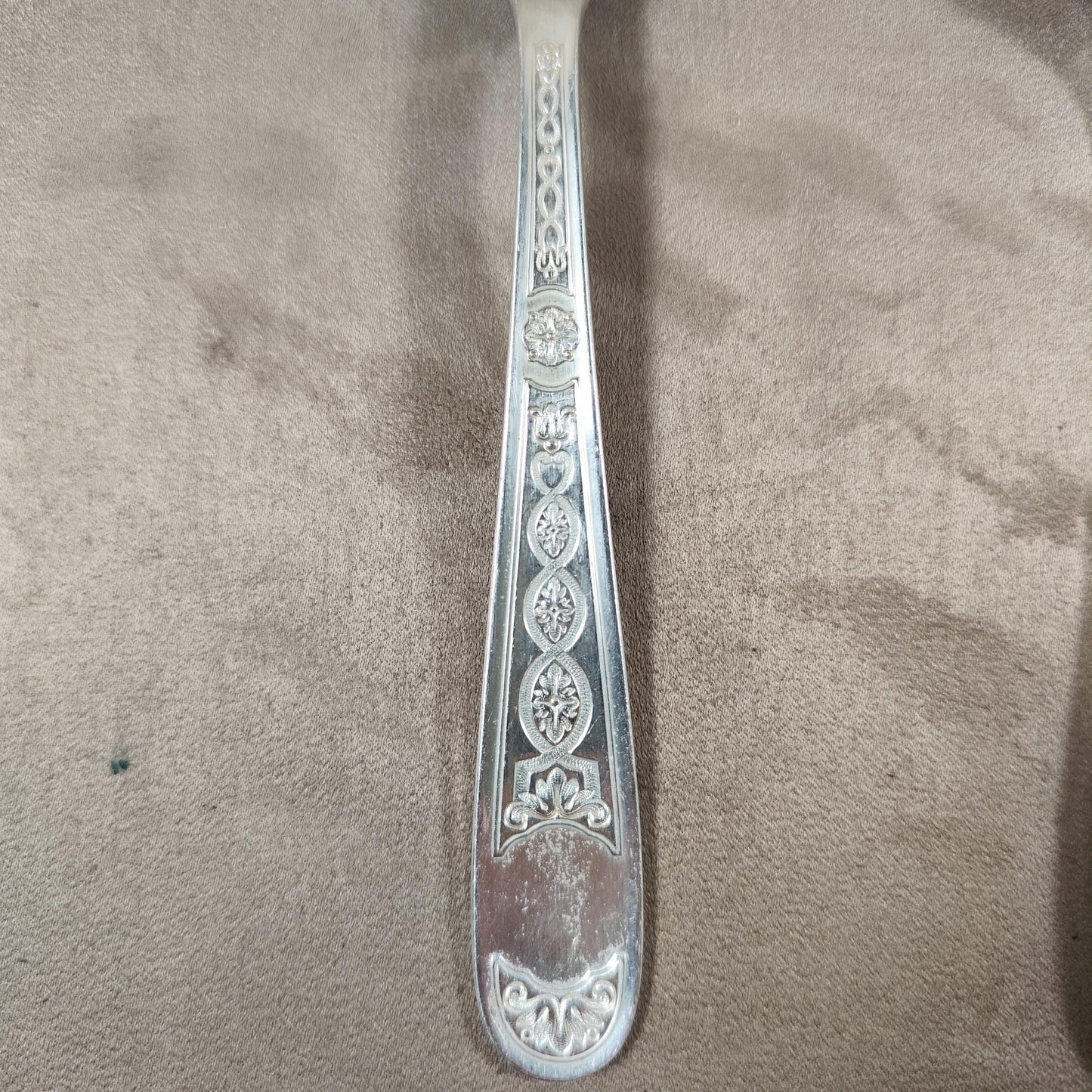 Lot de 4 grandes cuillères Christofle en métal argenté Modèle ancien 20 cm