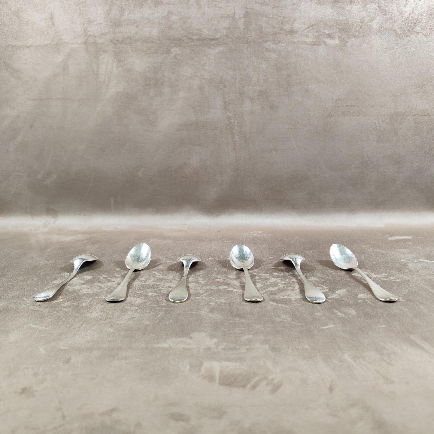 Ensemble de 6 cuillères Christofle vintage  Métal argenté - Modèle Uniplat