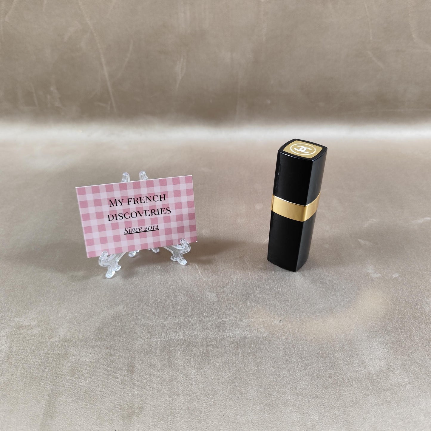 Étui de parfum rechargeable Chanel N5 Vaporisateur 15 ml Noir et or Vintage