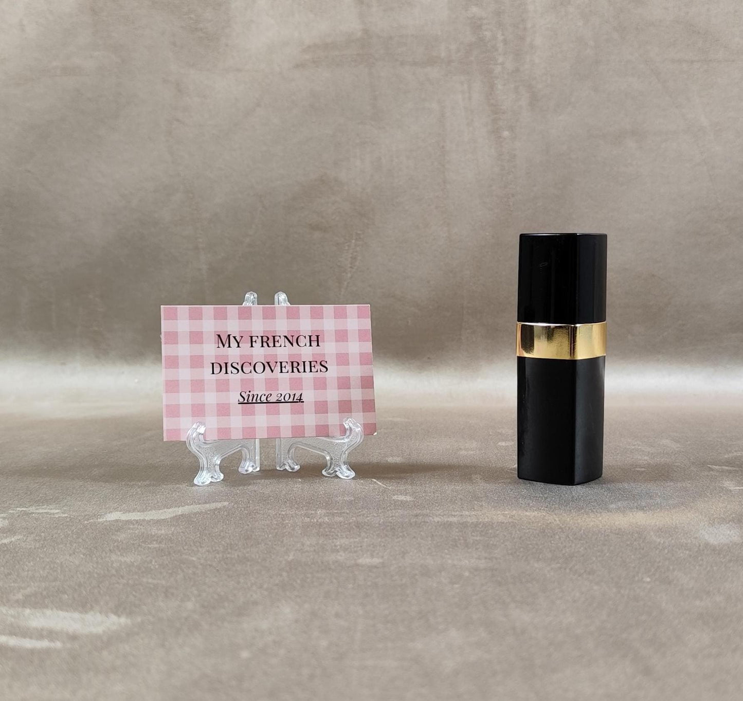 Étui de parfum rechargeable Chanel N5 Vaporisateur 15 ml Noir et or Vintage