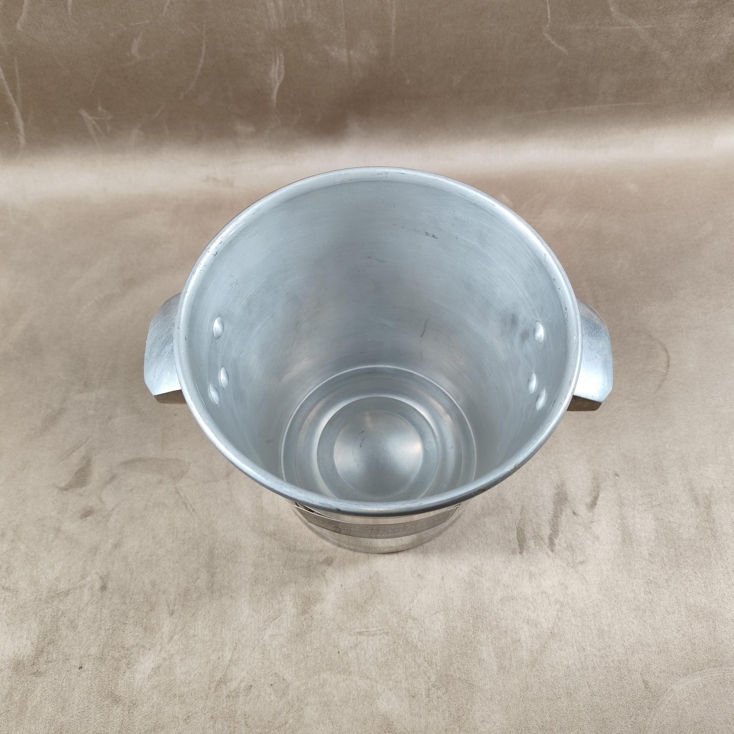 Seau à champagne Victor Clicquot ancien Reims Aluminium vintage