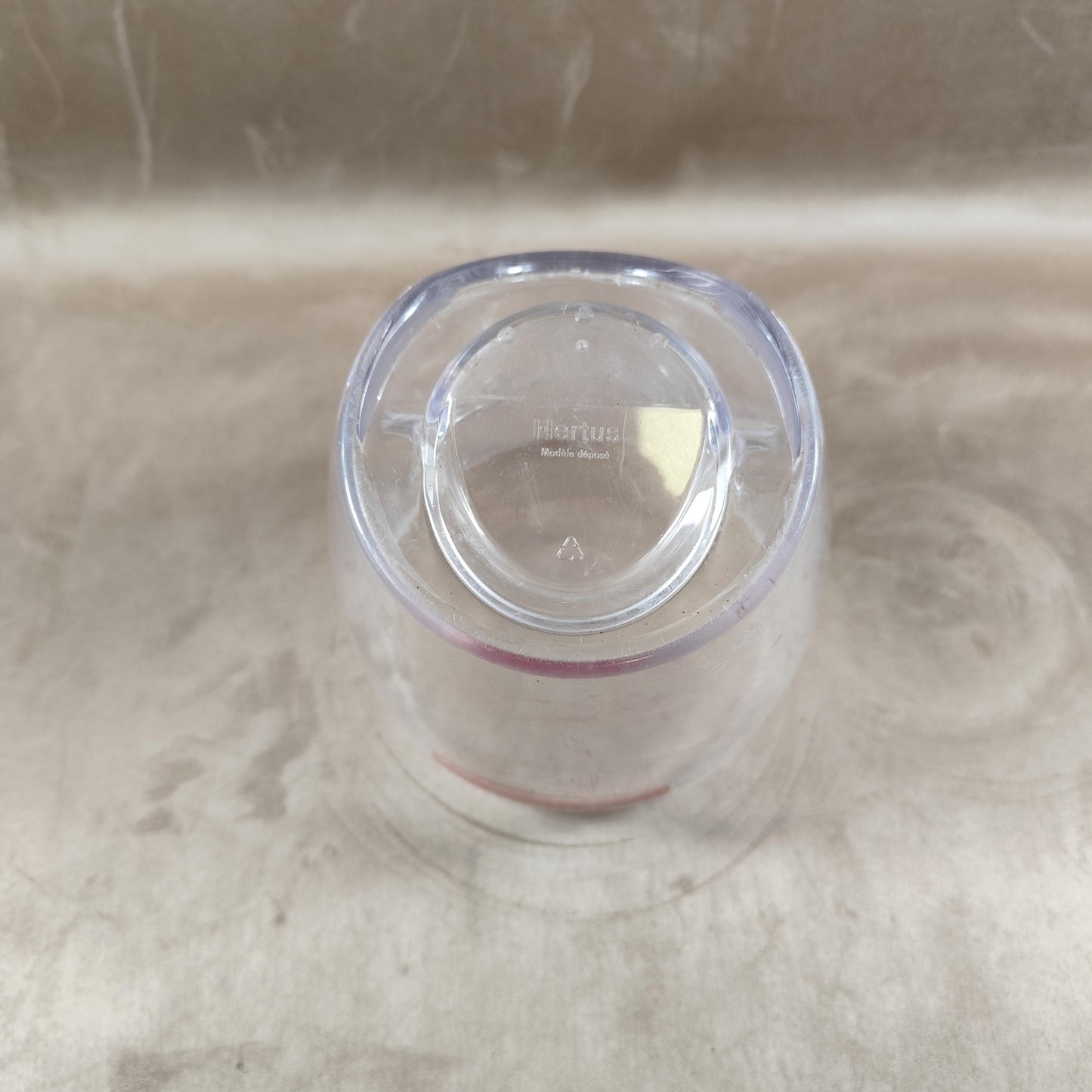 Seau à champagne Mercier en plastique transparent Seau publicitaire vintage