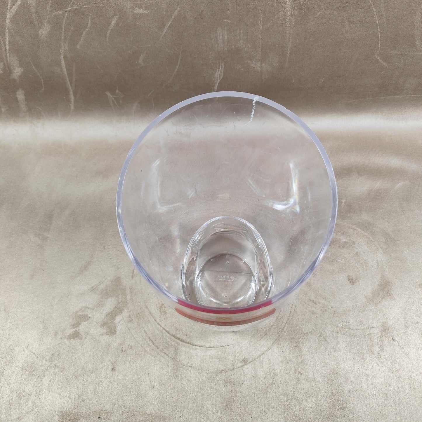 Seau à champagne Mercier en plastique transparent Seau publicitaire vintage