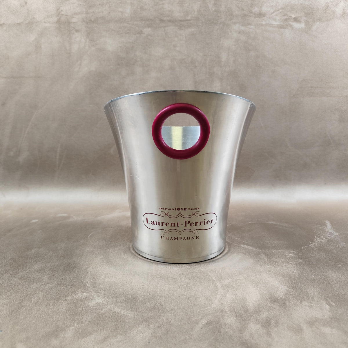 Seau à champagne Laurent-Perrier vintage en aluminium par Argit