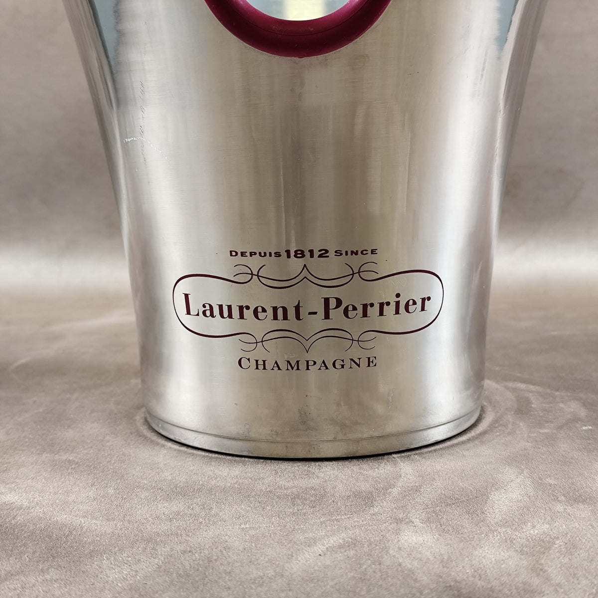 Seau à champagne Laurent-Perrier vintage en aluminium par Argit