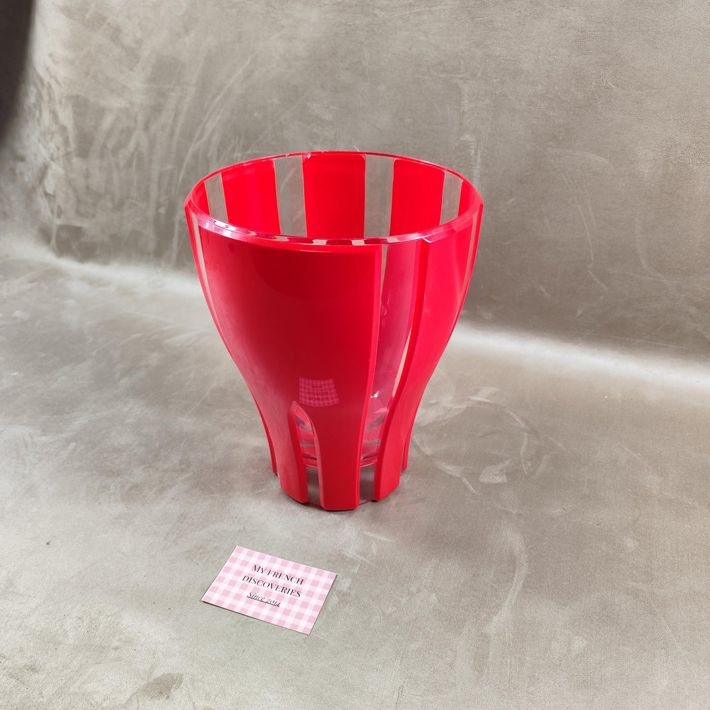 Seau à champagne Lehmann en plastique rouge Grand modèle Bar et événementiel