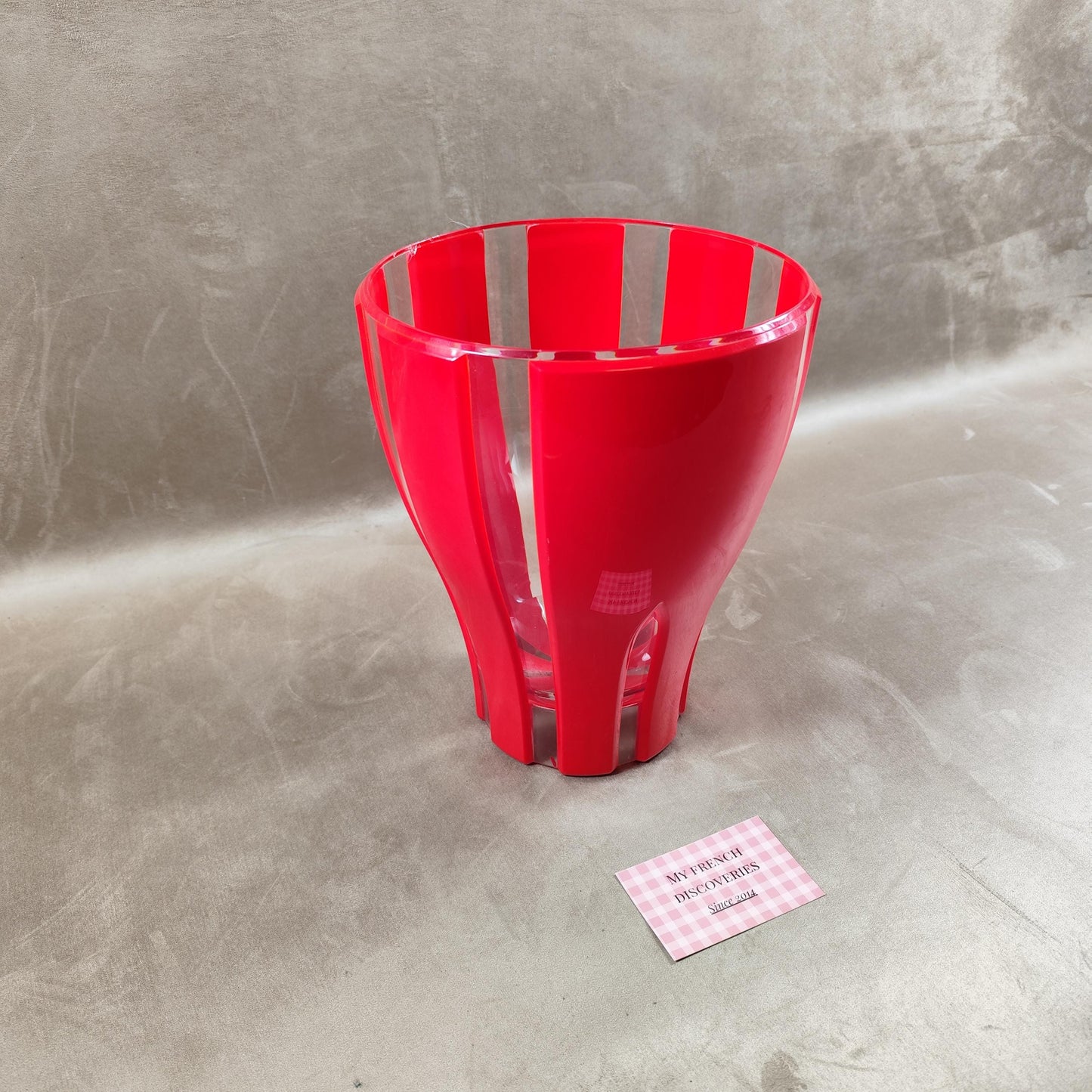 Seau à champagne Lehmann en plastique rouge Grand modèle Bar et événementiel