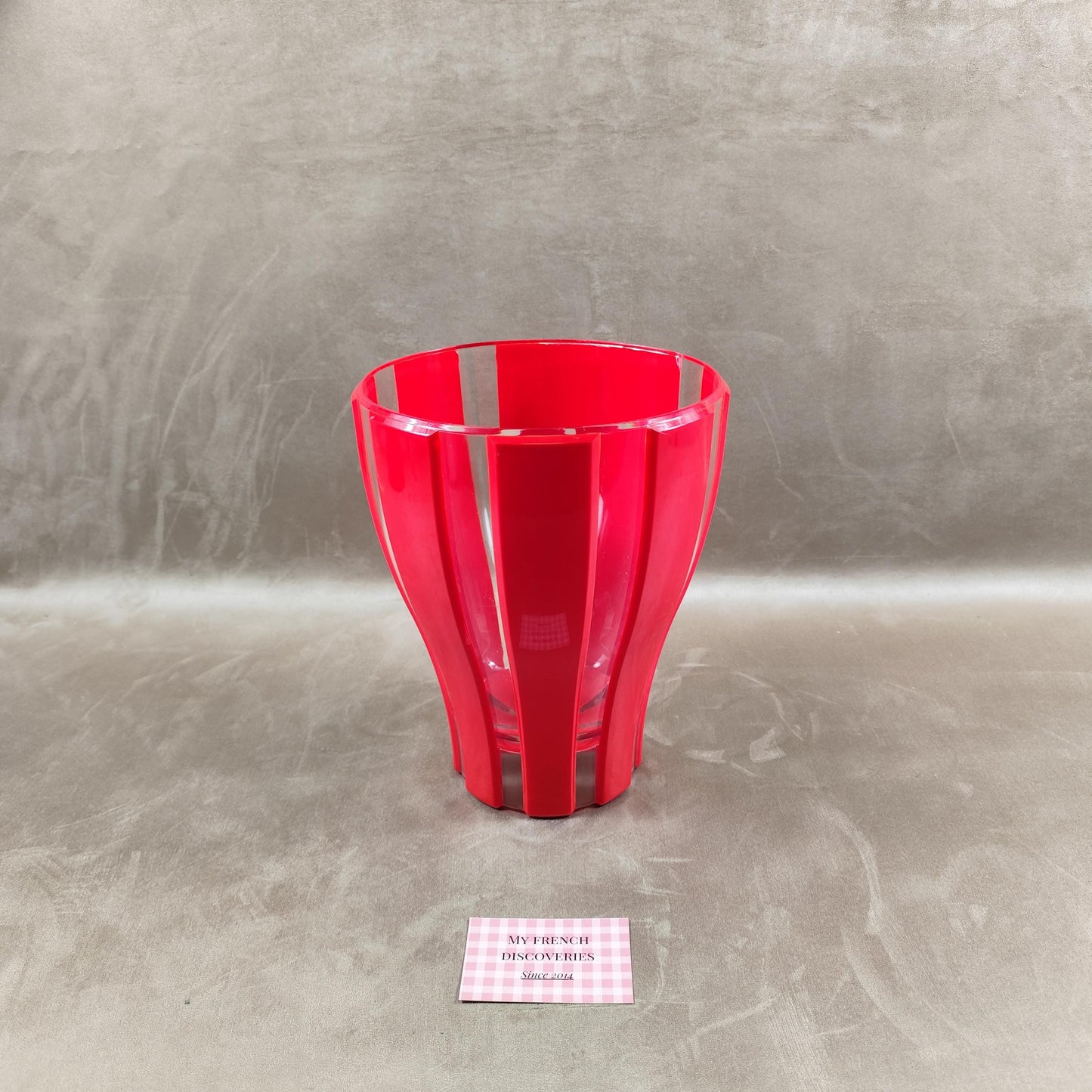 Seau à champagne Lehmann en plastique rouge Grand modèle Bar et événementiel