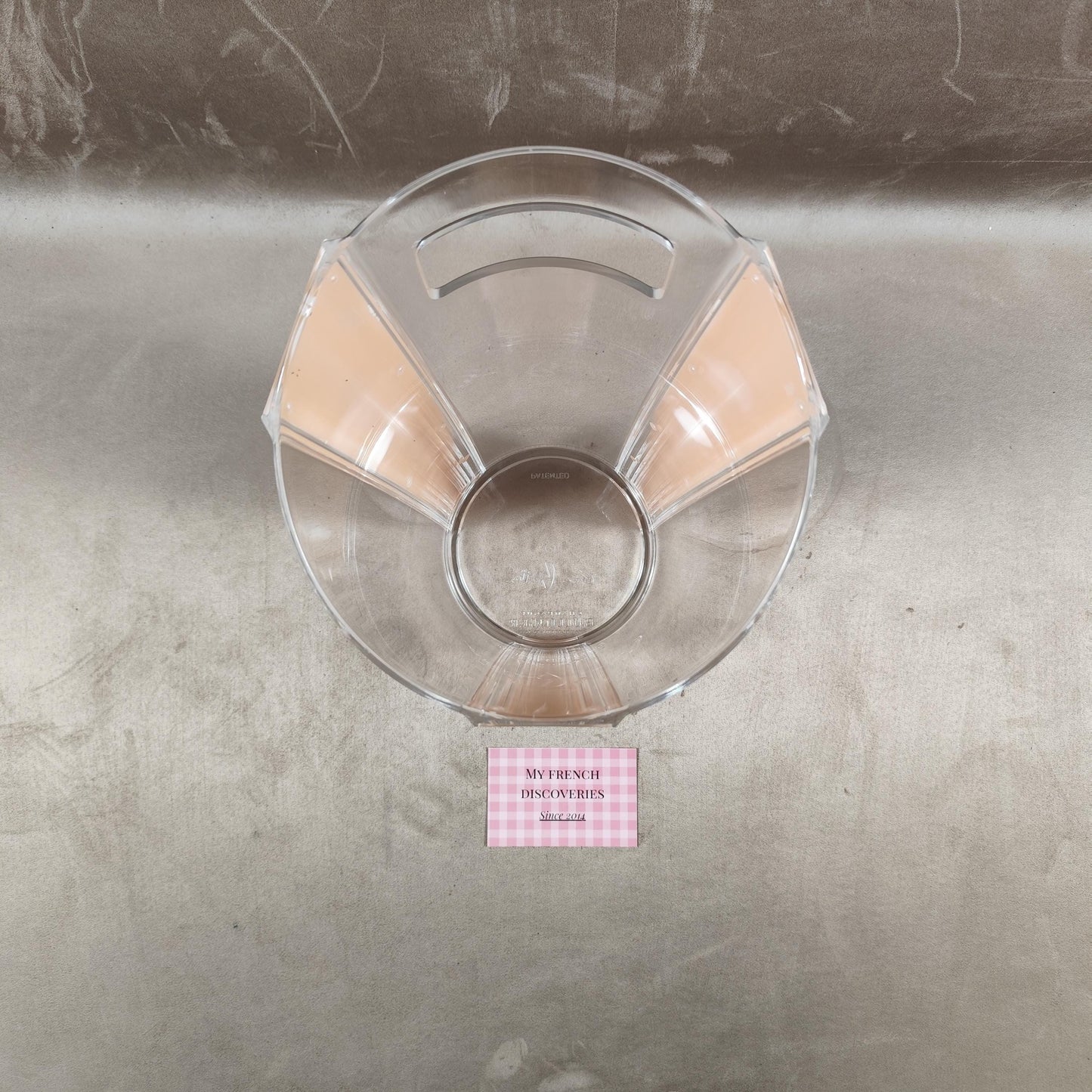 Seau à champagne Bollinger en plastique transparent Grand modèle Publicitaire