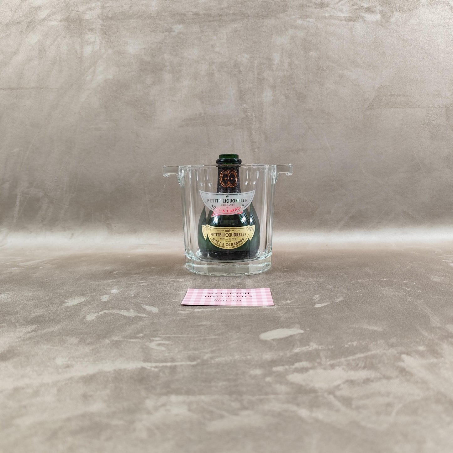 Petit seau à champagne Moët & Chandon en verre Modèle Petite Liquorelle Vintage