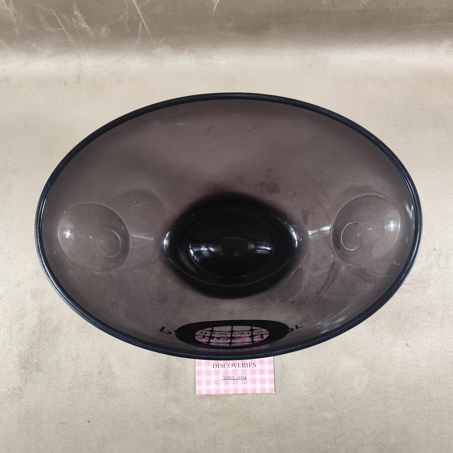 Seau à champagne Palmes dOr en plastique noir fumé Design Mindwine Italy Vintage