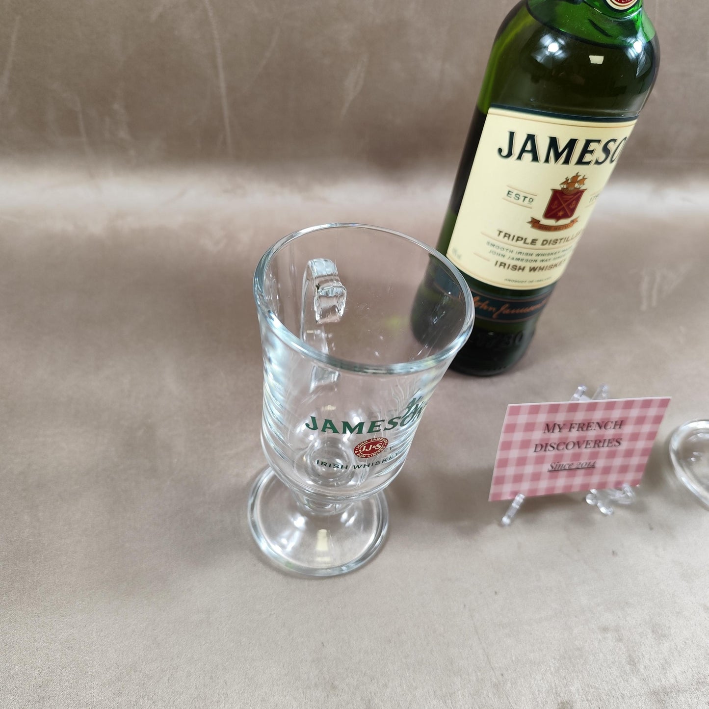 Lot de 2 verres à Irish Coffee Jameson Verres publicitaires whisky Vintage