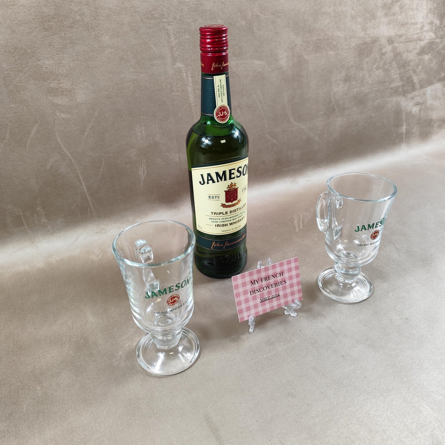 Lot de 2 verres à Irish Coffee Jameson Verres publicitaires whisky Vintage
