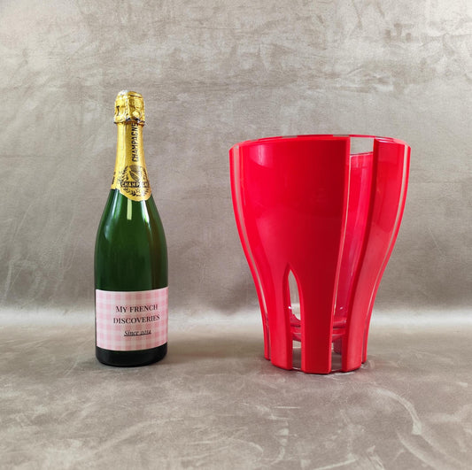 Seau à champagne Lehmann en plastique rouge Grand modèle Bar et événementiel