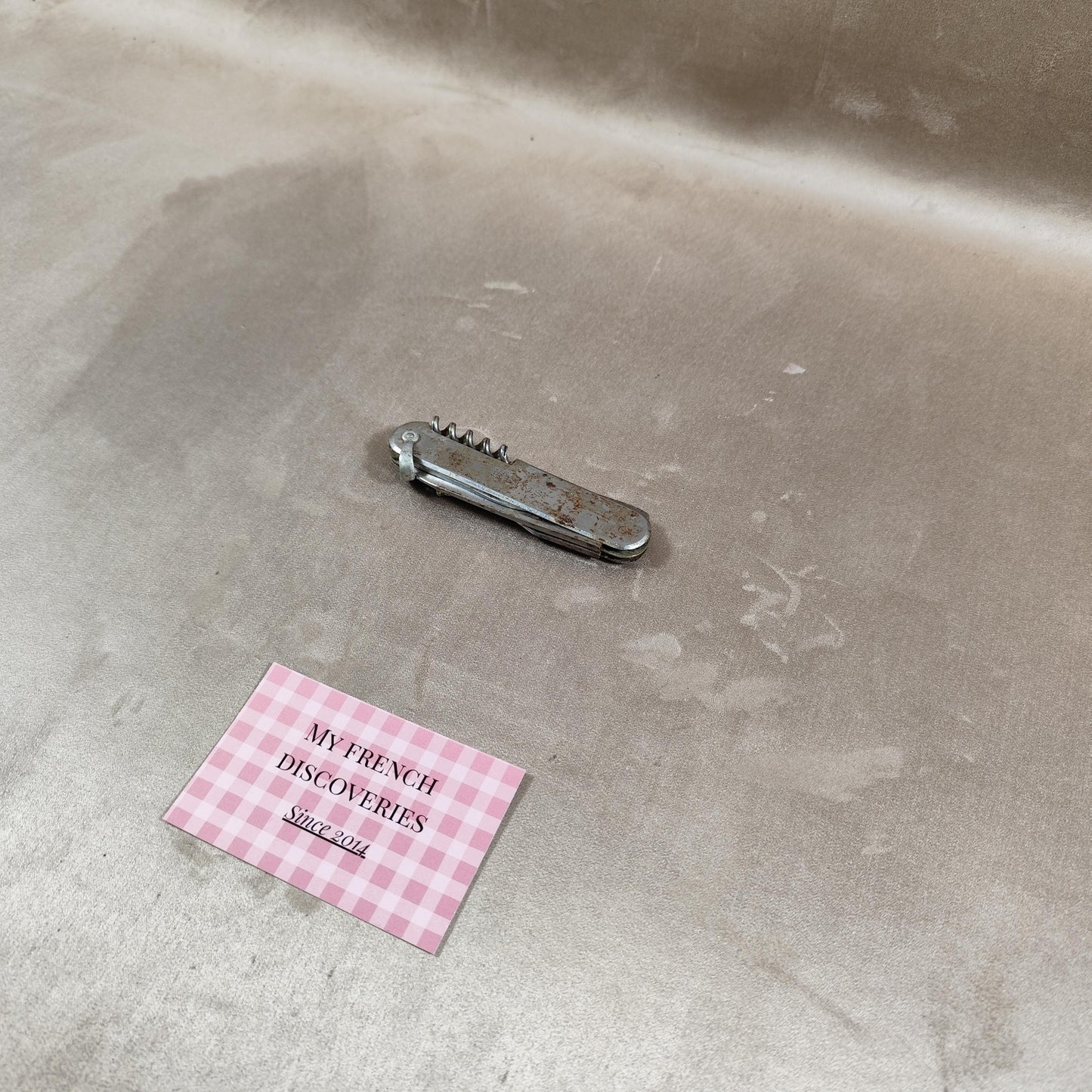 Couteau multifonction Veuve Clicquot en métal Tire-bouchon publicitaire Vintage