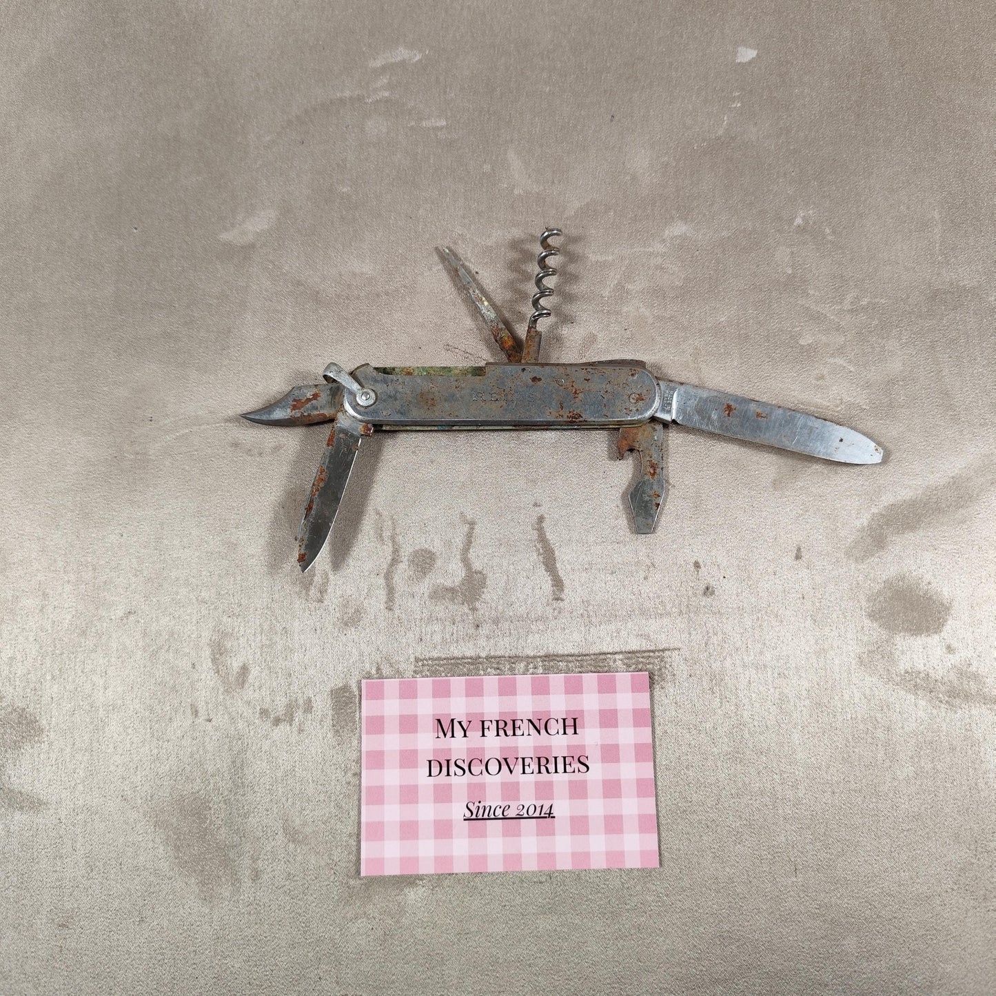 Couteau multifonction Veuve Clicquot en métal Tire-bouchon publicitaire Vintage