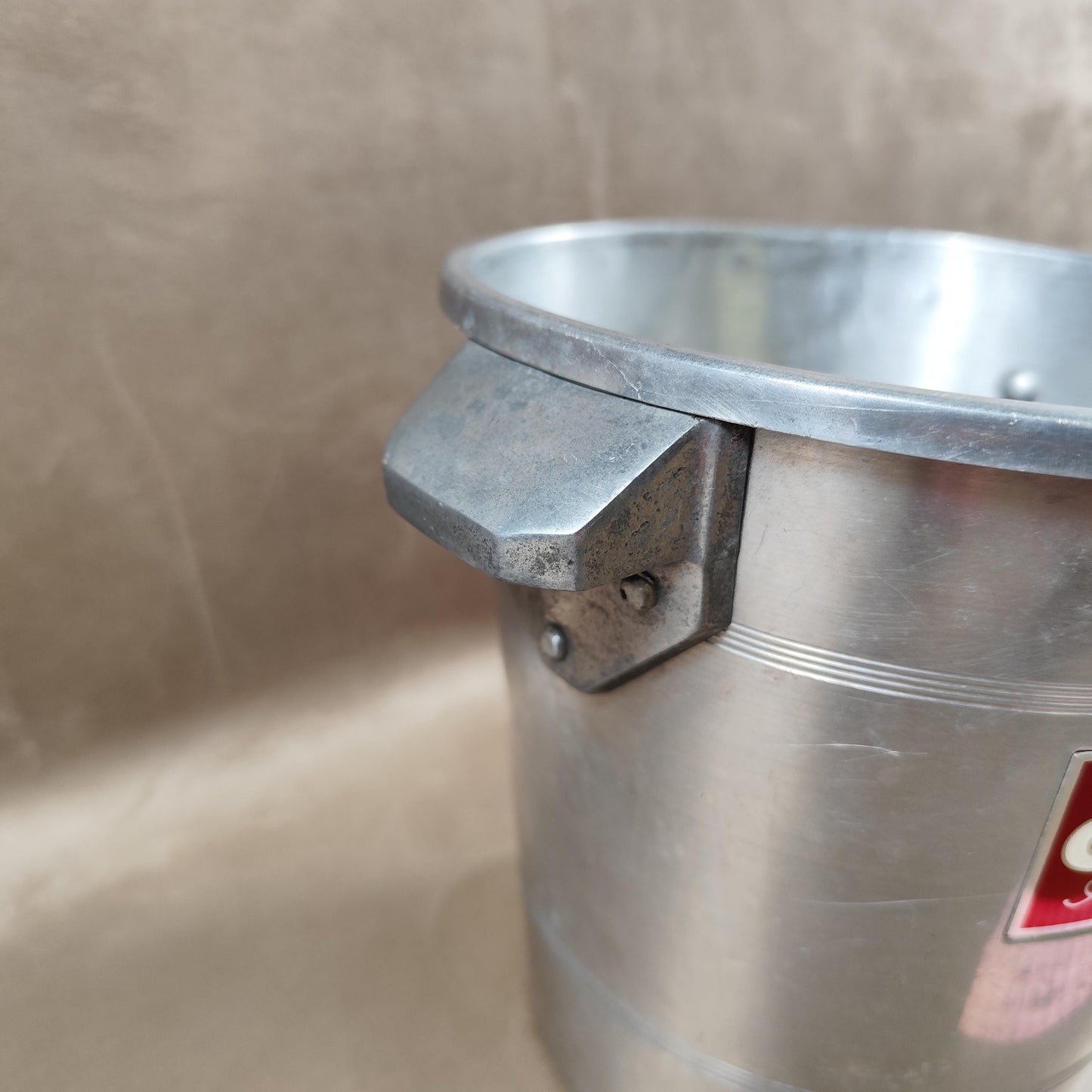 Seau à champagne Cogevi Ay-Champagne en aluminium Vintage français