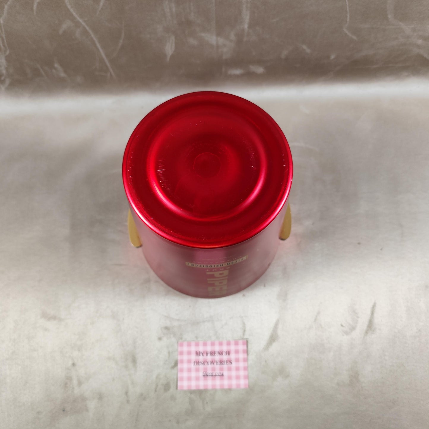 Seau à champagne Piper-Heidsieck en aluminium rouge Publicitaire Brut