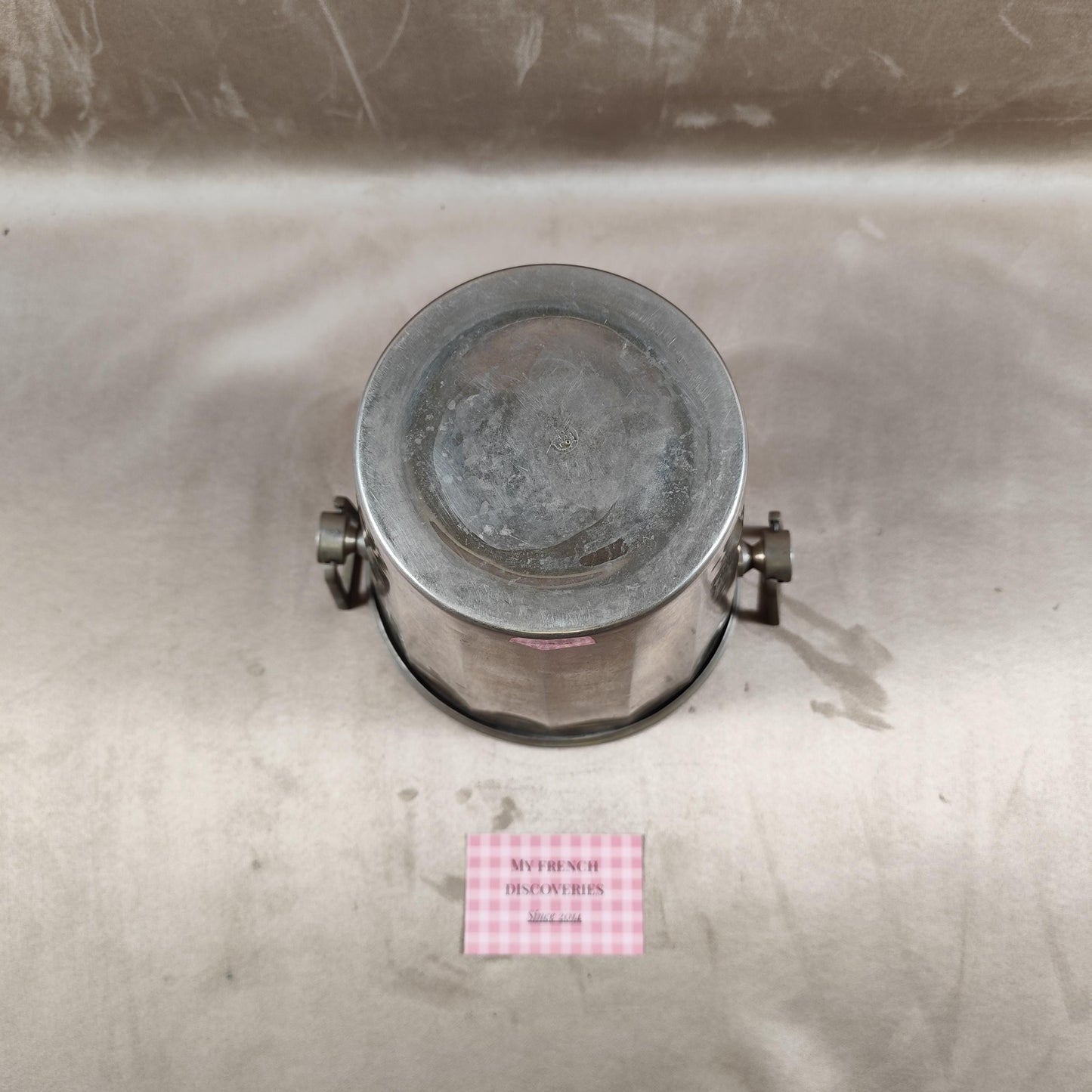 RARE Seau à champagne Henri Abelé par André Leroy T.L en métal Vintage