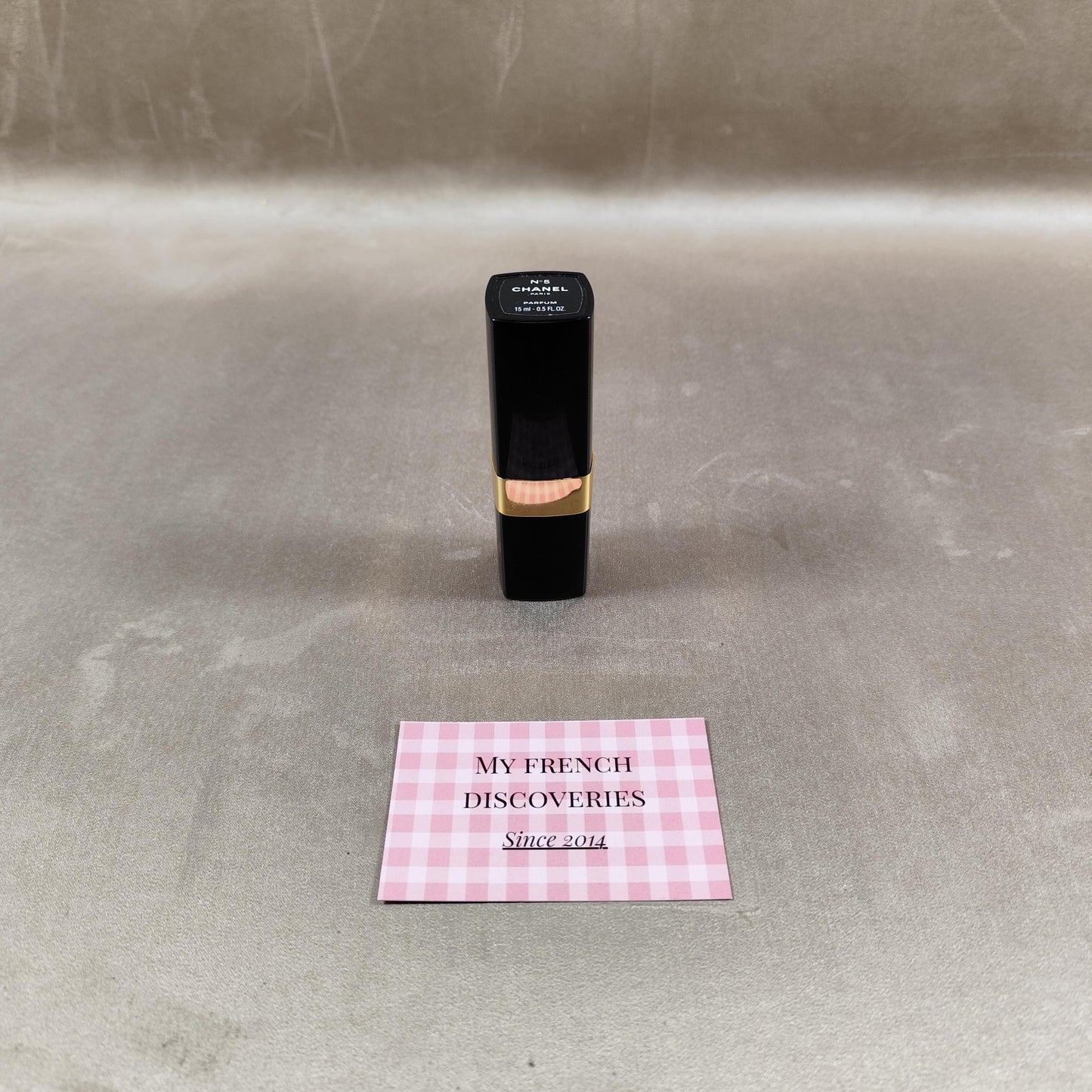 Étui de parfum rechargeable Chanel N5 Vaporisateur 15 ml Noir et or Vintage