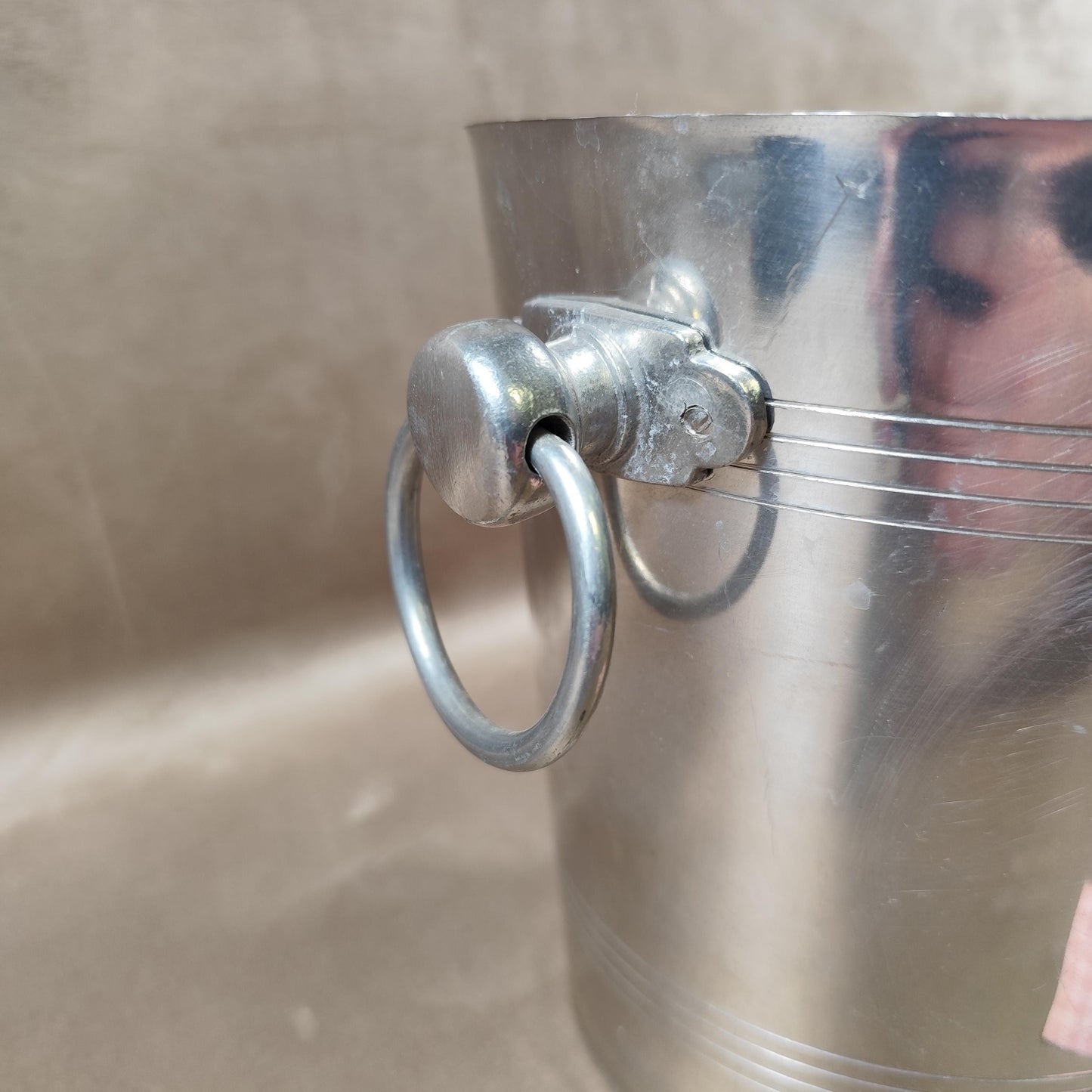 Seau à champagne de Saint Gall en aluminium Champagne Avize Vintage